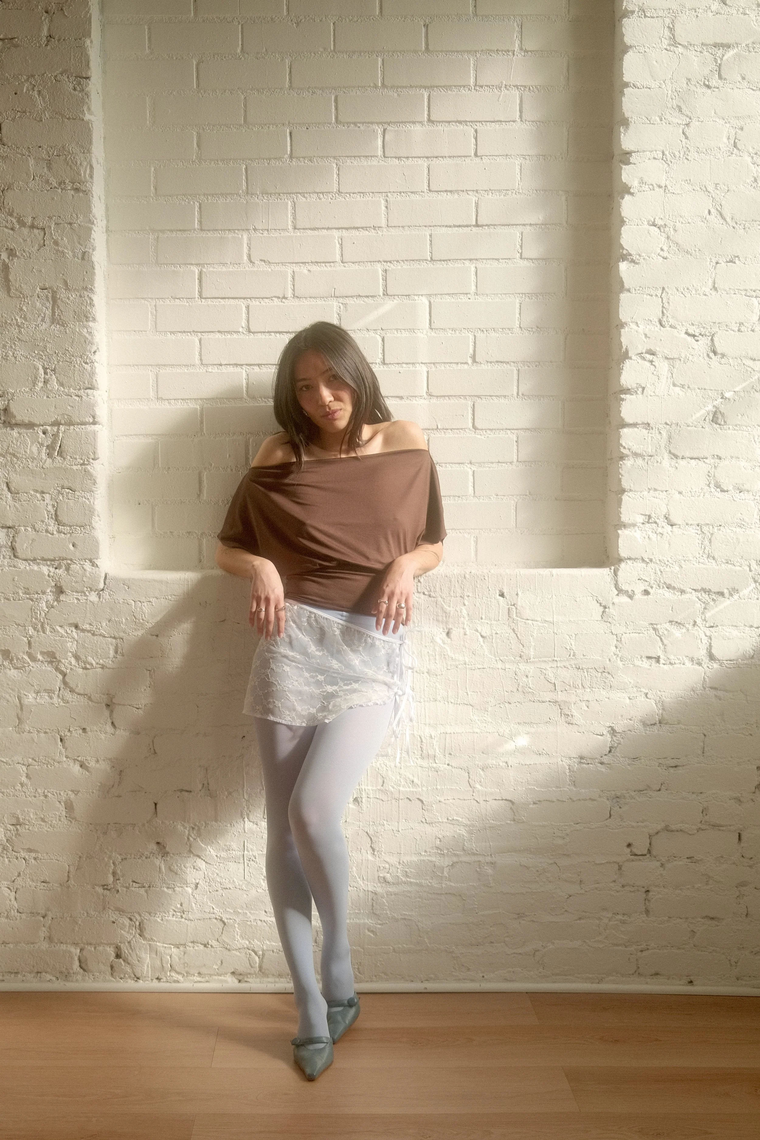 The Slouchy Tee in Chocolate