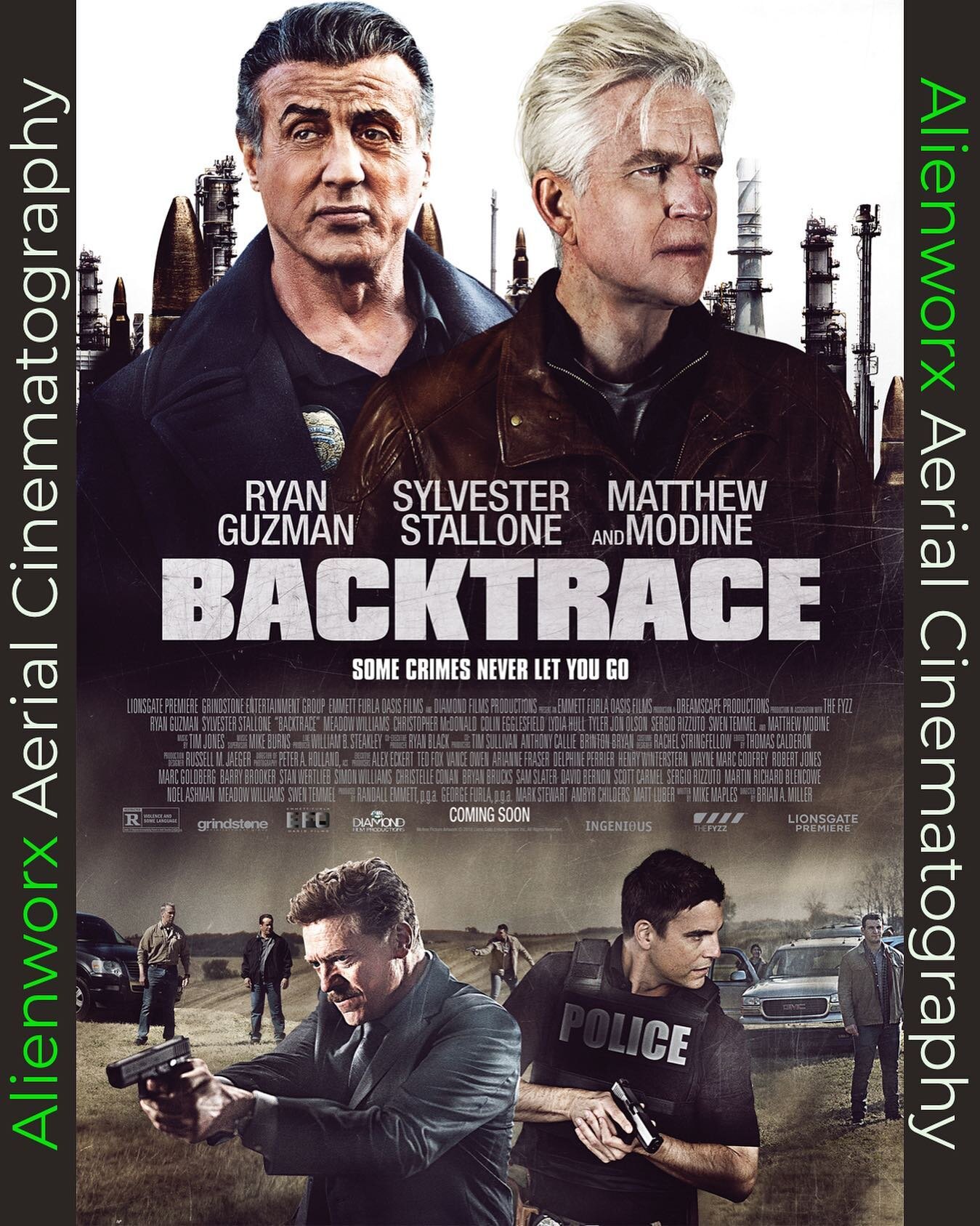 #tbt : Backtrace - Starring Sylvester Stallone &amp; Matthew Modine shot in Savannah w/ aerial cinematography from Alienworx is on Netflix. Our aerial shots made the video loop &amp; our Alienworx Logo made the Credits 👽🎥🎬🛸🙌🏼

#backtracemovie #