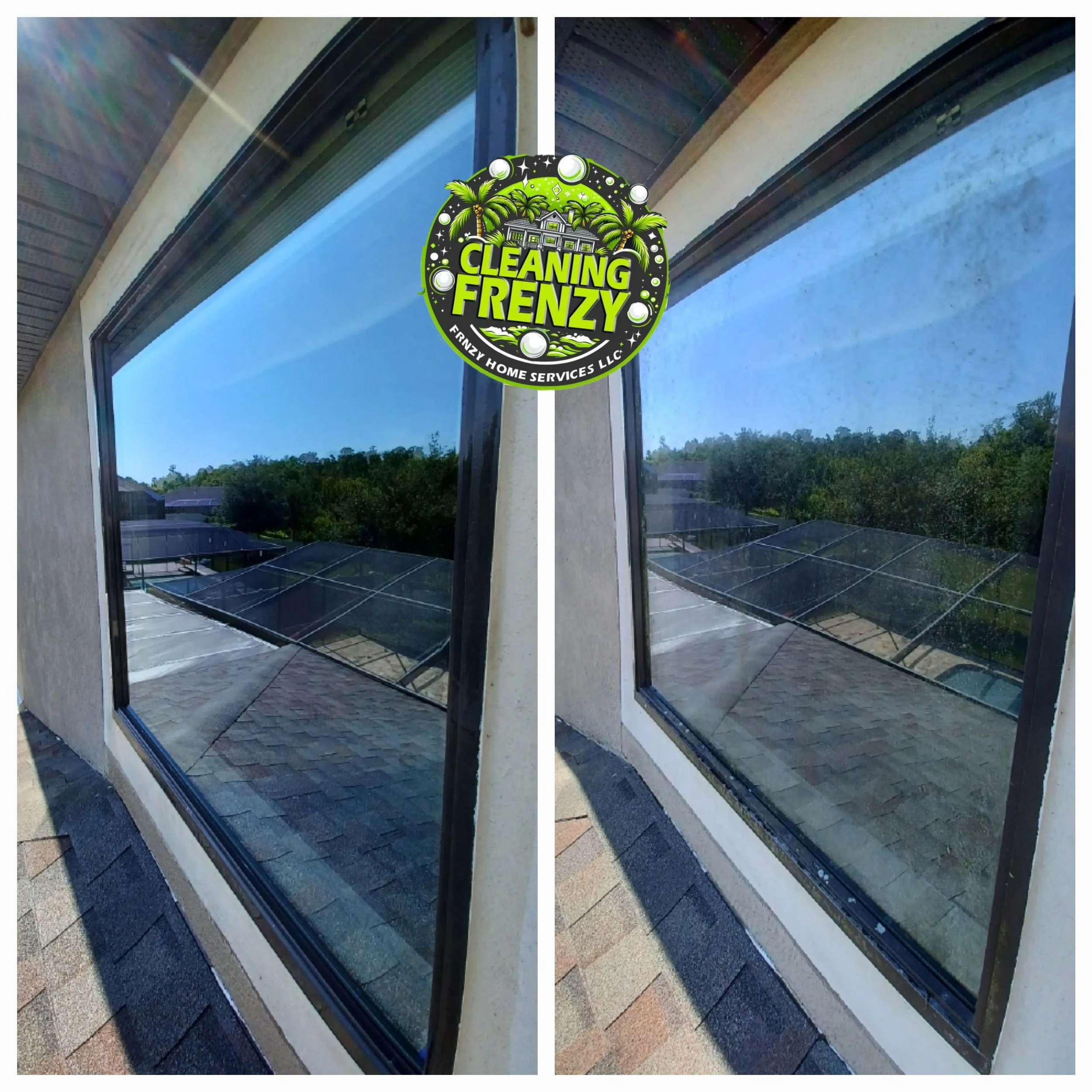 Window Cleaning before and after