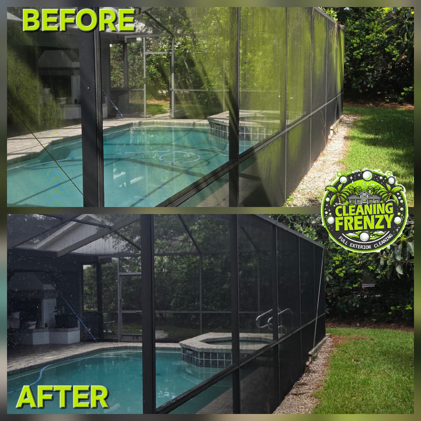 lanai cleaning in Wesley Chapel