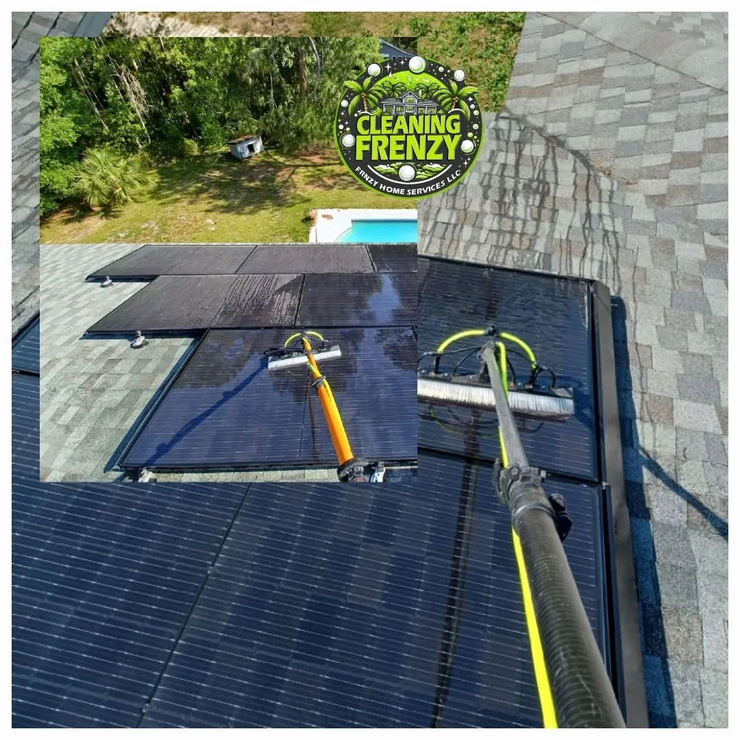 Solar panel cleaning