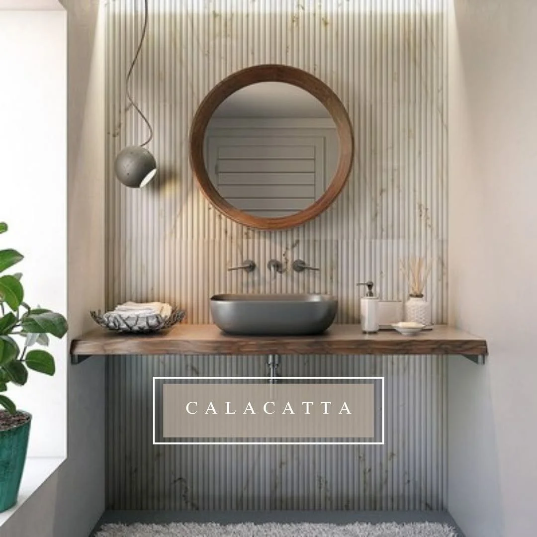 So many pretty calacatta marbles to choose from!  Here are a few of our favorites!