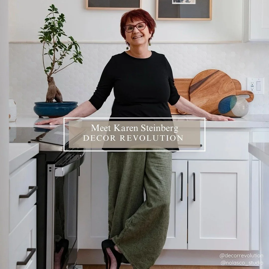 Meet Karen Steinberg of @decorrevolution .  Check out Karen&rsquo;s recent Reveal Remodel Part 1 article in our Linktree.