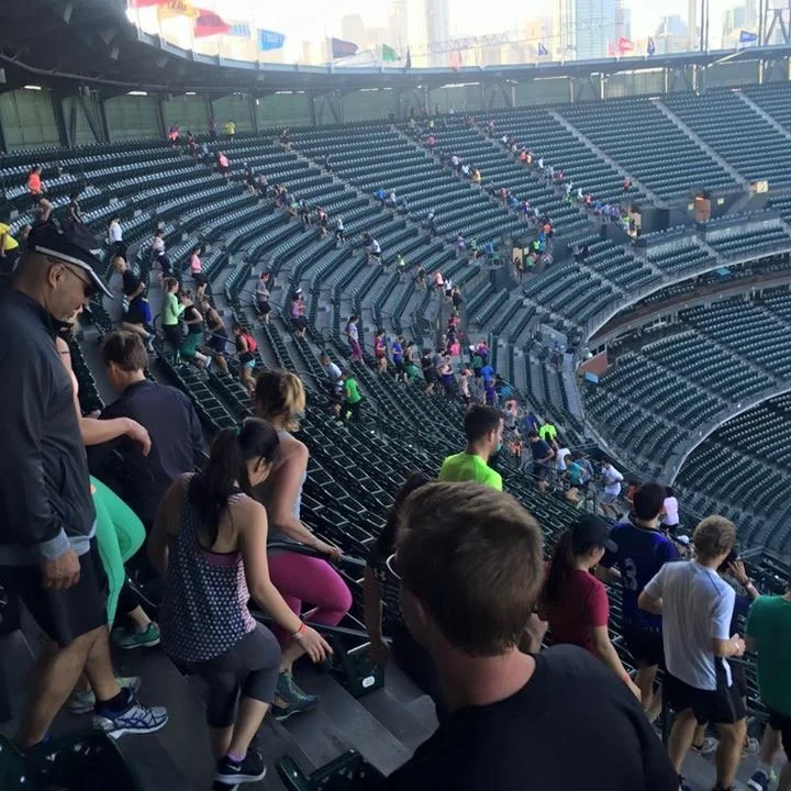 north face inside giants stadium running stairs.JPG
