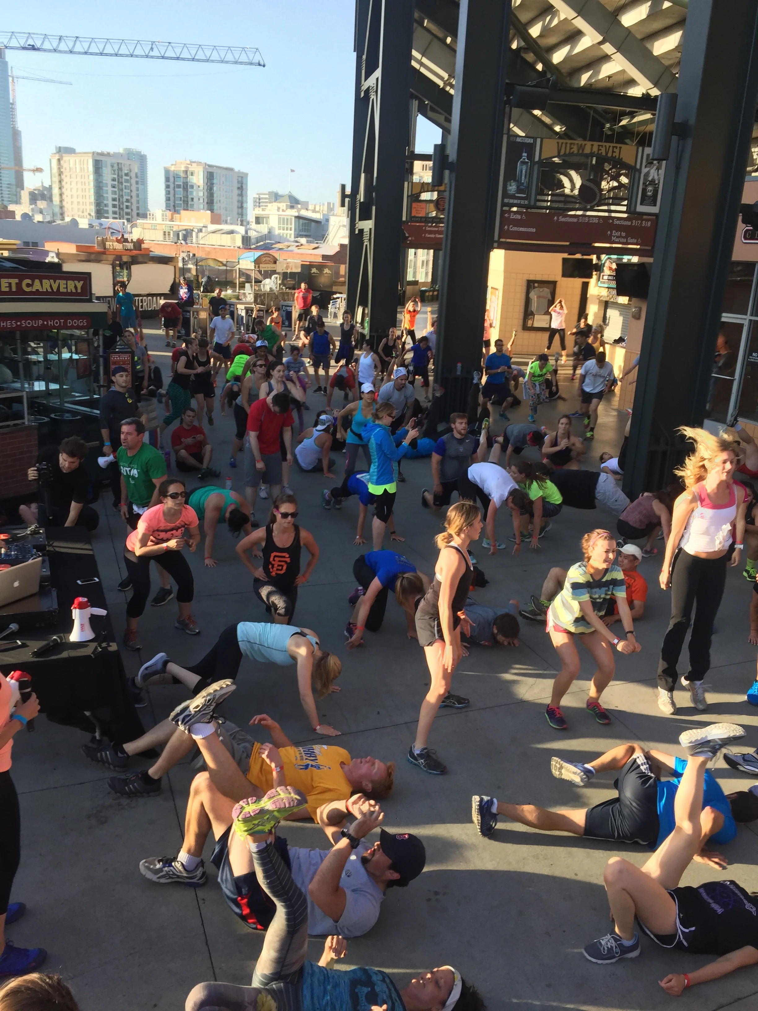 north face giants stadium workout.JPG