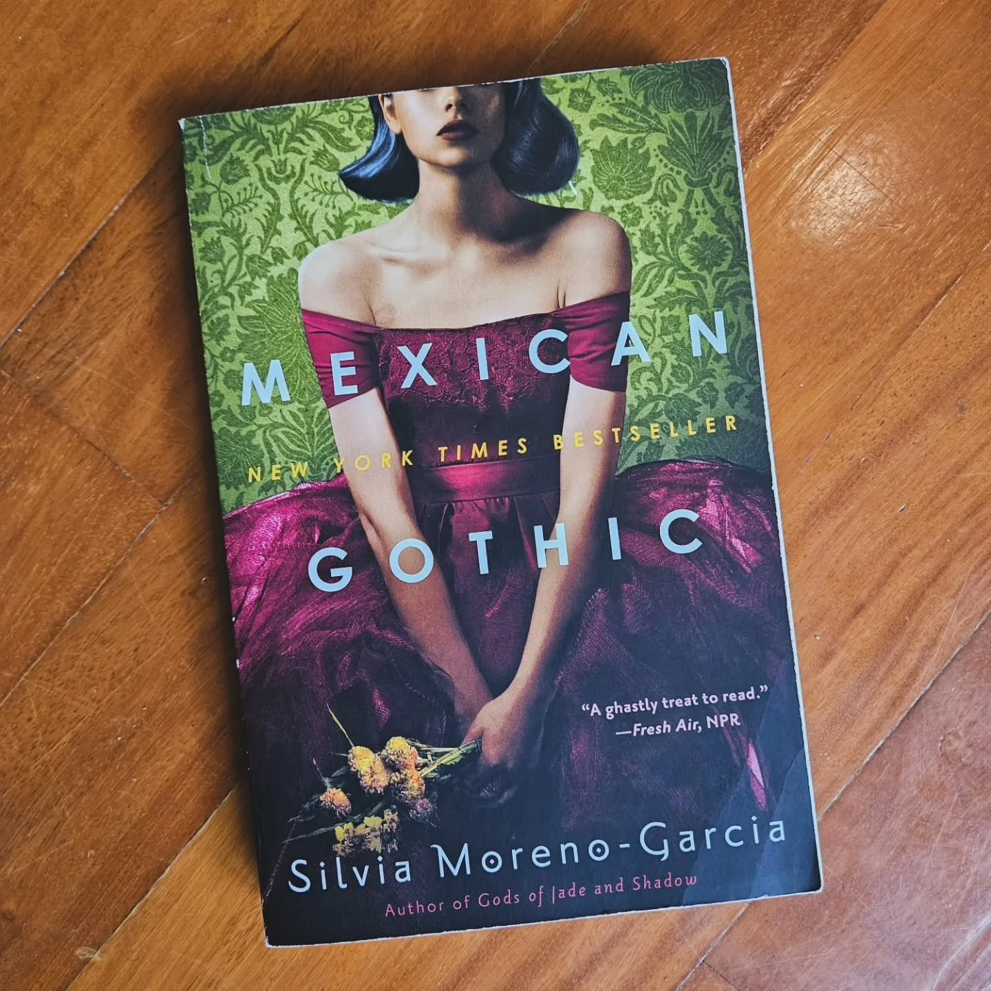 🍄 Mexican Gothic by Silvia Moreno-Garcia is my most annotated book. I'm a weirdo, so I don't actually annotate in the book, but rather in a separate notebook. 
&bull;
I read this book as part of my Women Writer's class in college &amp; absolutely lo