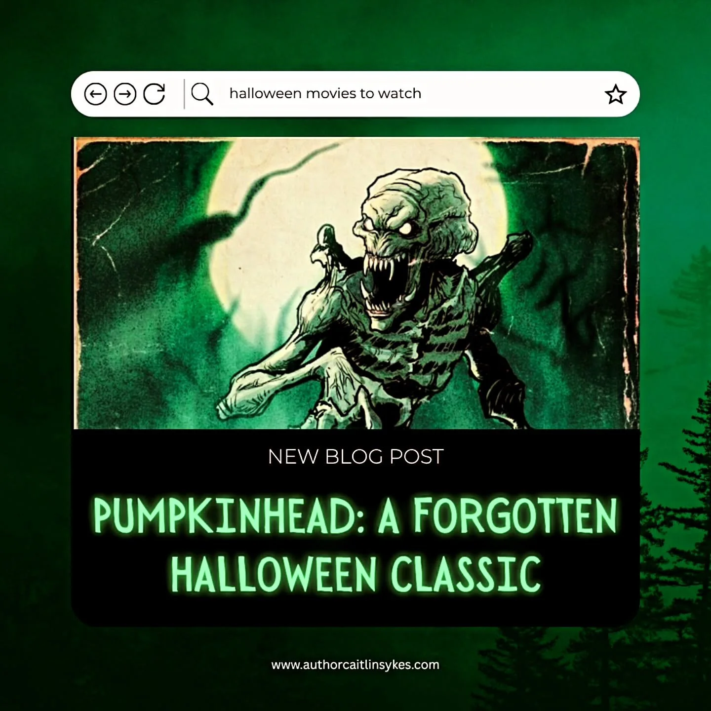 🎃 Pumpkinhead (1988) deserves more love &amp; a spot in everyone's Halloween horror film rotation. You can read more about my love of this movie on my website (link in bio).
&bull;
If you love tragic folk horror and movie monsters, this one's for yo