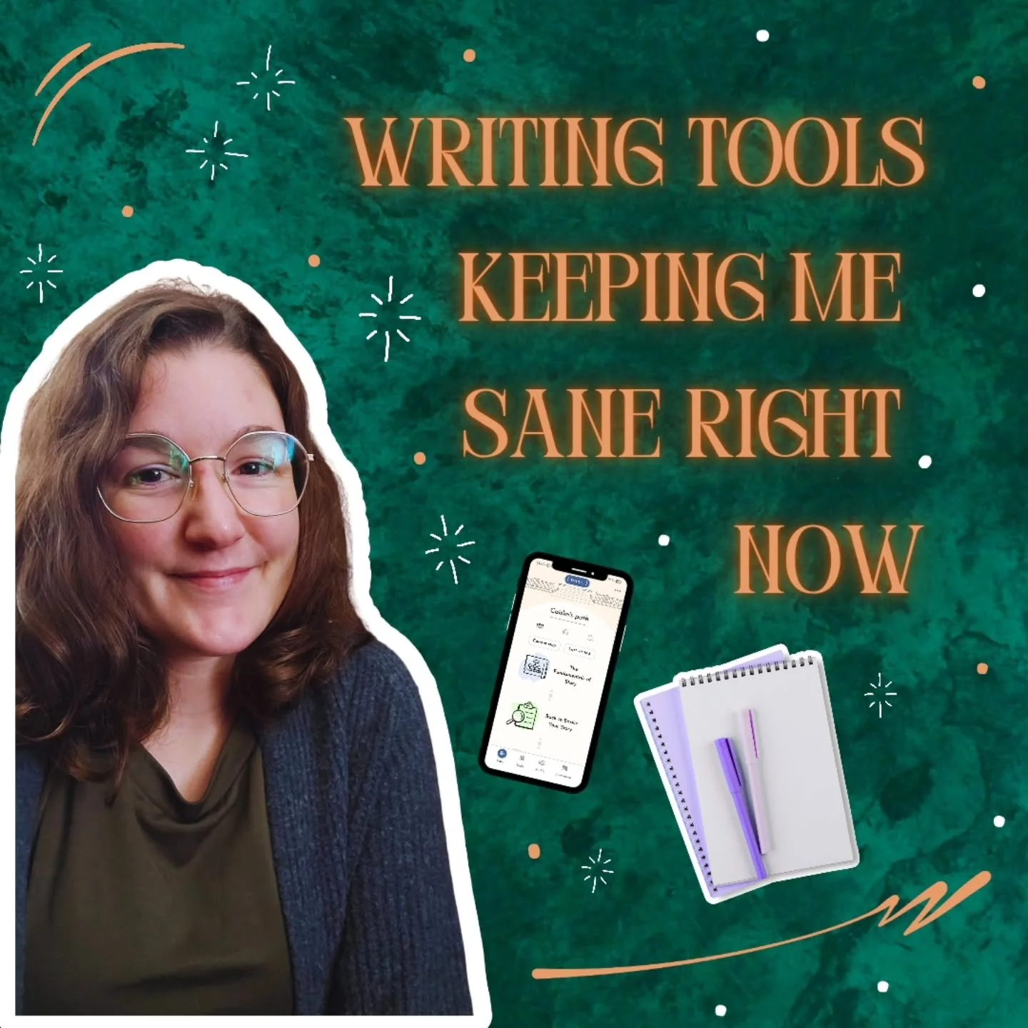 ✨️ I'm easily overwhelmed when it comes to writing &amp; balancing it with every day nonsense, so I thought I'd share a few things that are currently helping me maintain my sanity as I push myself to finish my draft.
&bull;
#writingtools #writershelp