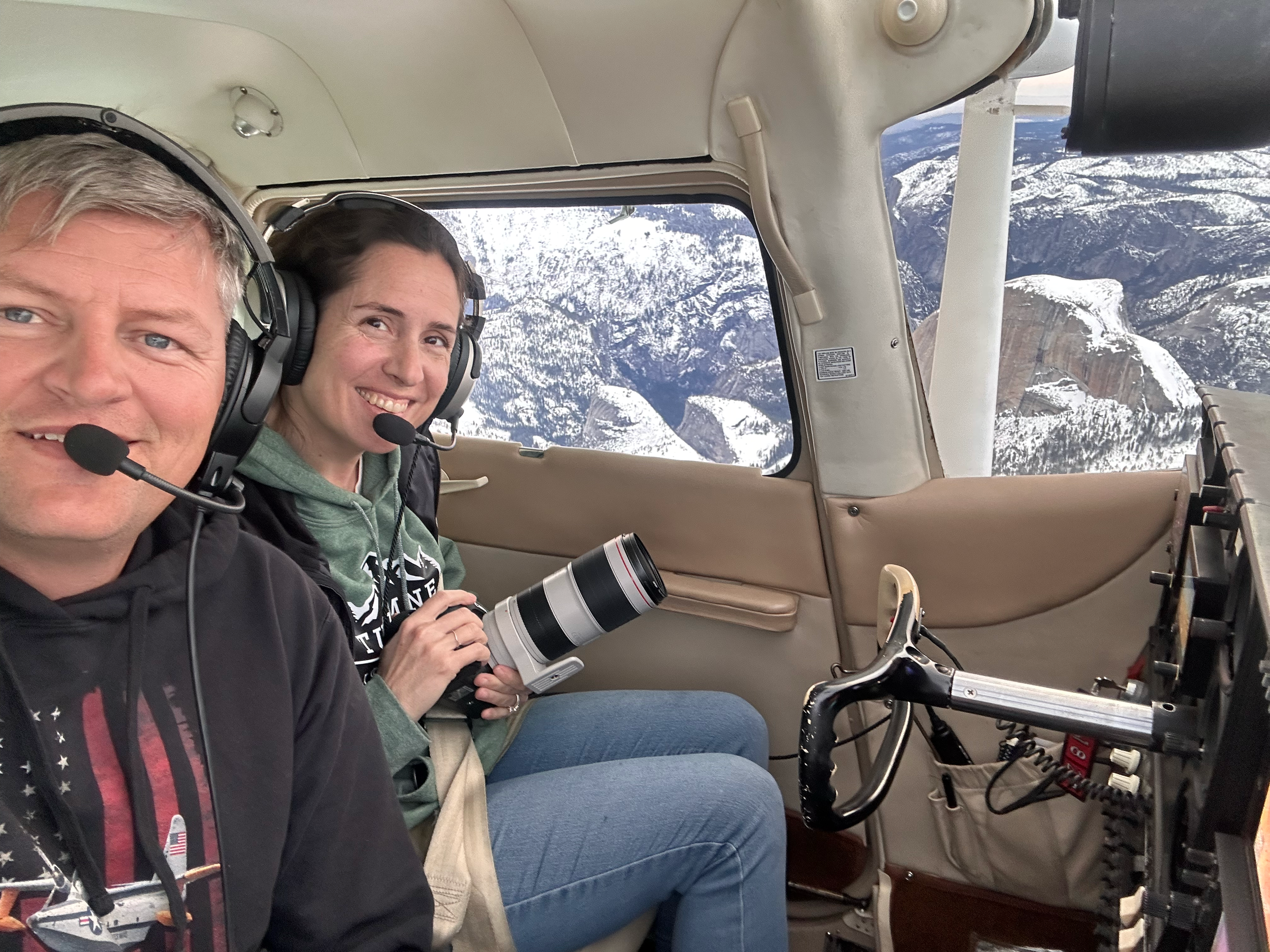 The photographer can sit right seat and stays in communication with the pilot while flying along the planned route. Every season has its own beauty to capture in pictures and video, from this unique aerial view.