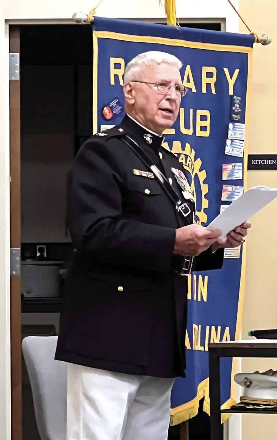 Club Meeting | Col. Woody Sadler, USMC (Ret.), Past District Governor &amp; District Wheelchair Project Chair