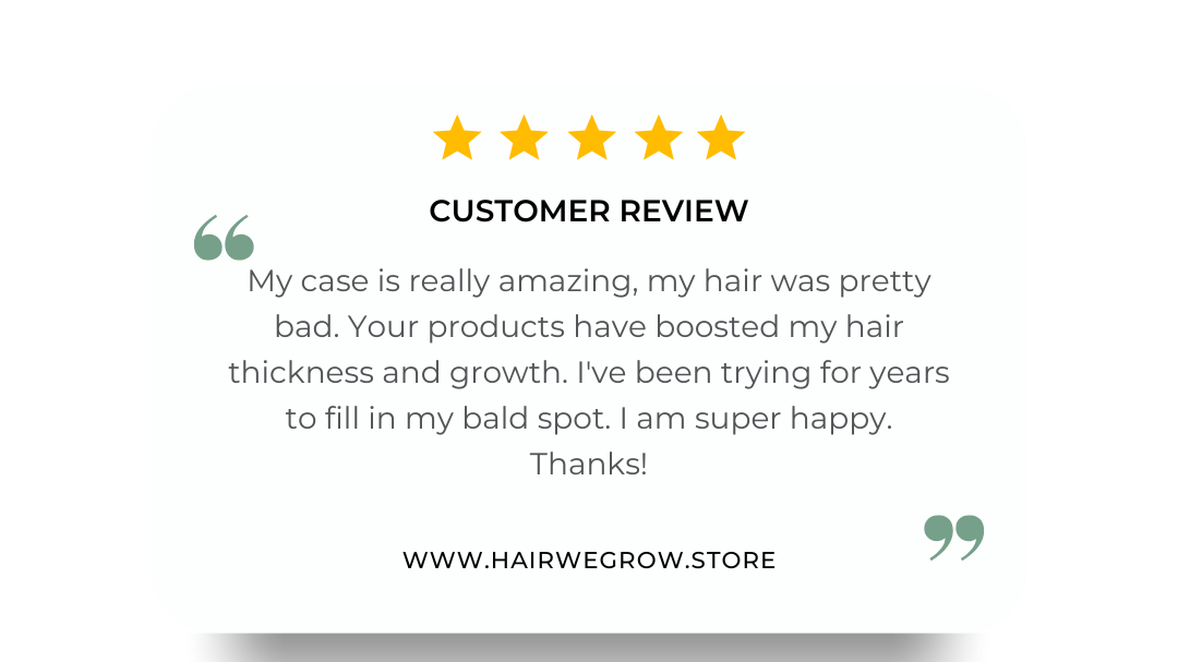 Hair we Gro positive review about hair growth