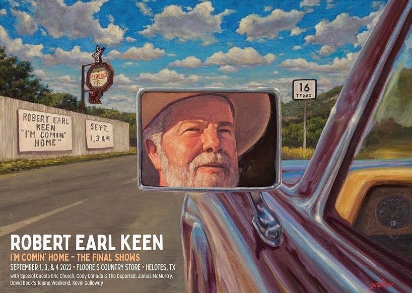 Hello friends!  We are honored, excited, and very lucky to be on the bill at @floorecountrystore this weekend.  Robert Earl Keen has been a huge inspiration to my songwriting, my father has played bass with him since I was seven years old.  My father