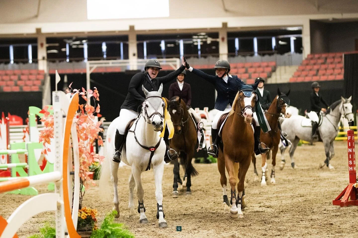 With our horses home after two weeks in Calgary, we want to extend a big congratulations to our 1m jumper riders!

Over the span of the show, Paige Mathison riding her own Vieba delivered consistent rounds to be in the ribbons. Briefly crossing over 