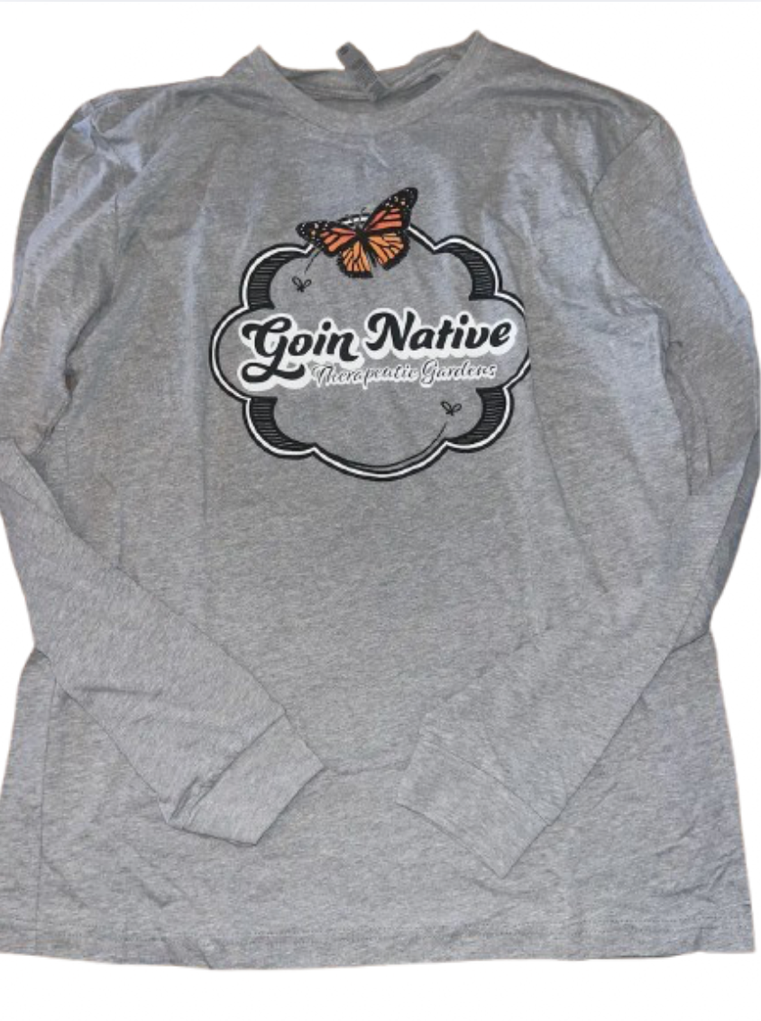Grey "Goin Native" Long-Sleeve