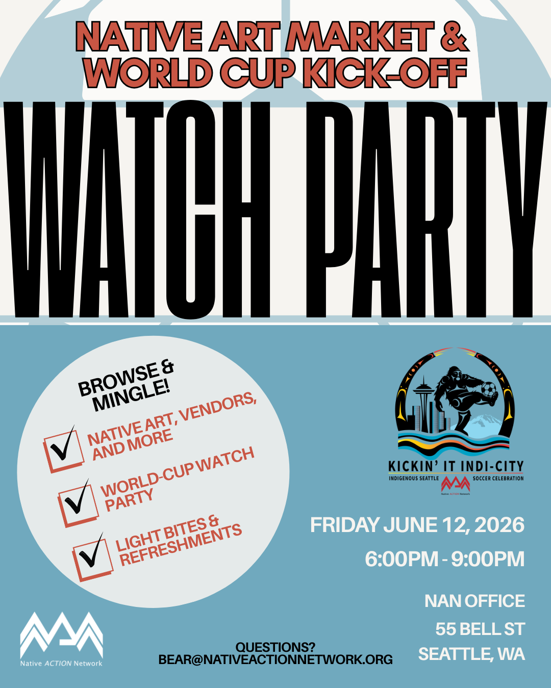 Native Art Market & World Cup Kick-Off Watch Party
