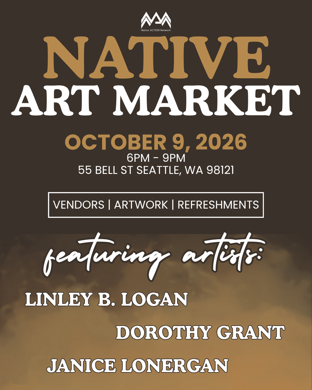 October Native Art Market feat. Jancie Jainga-Lonergan, Linley B. Logan, and Dorothy Grant