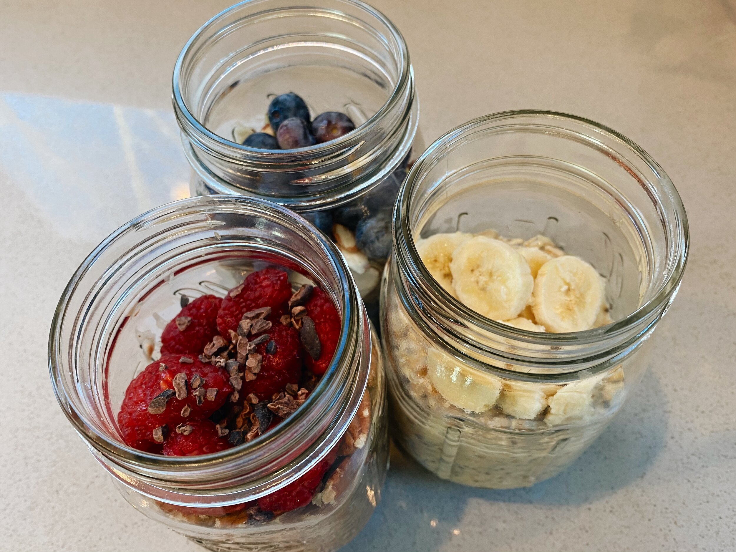 Overnight Oatmeal Jars, 3 ways - Family Food on the Table
