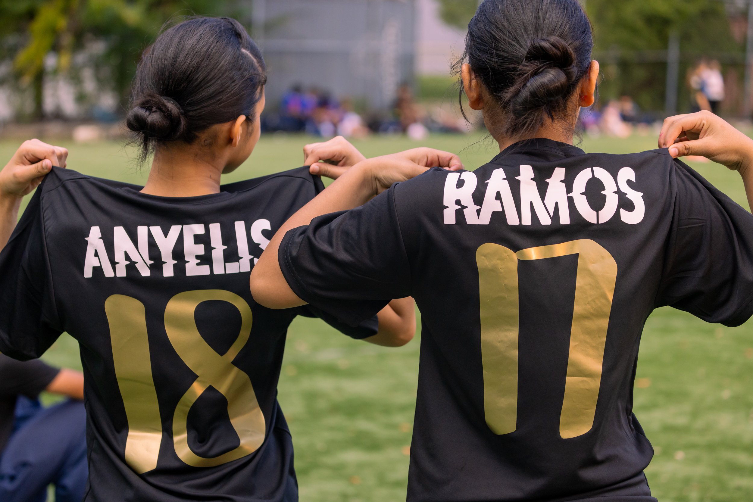 Girls soccer team plays in the fall