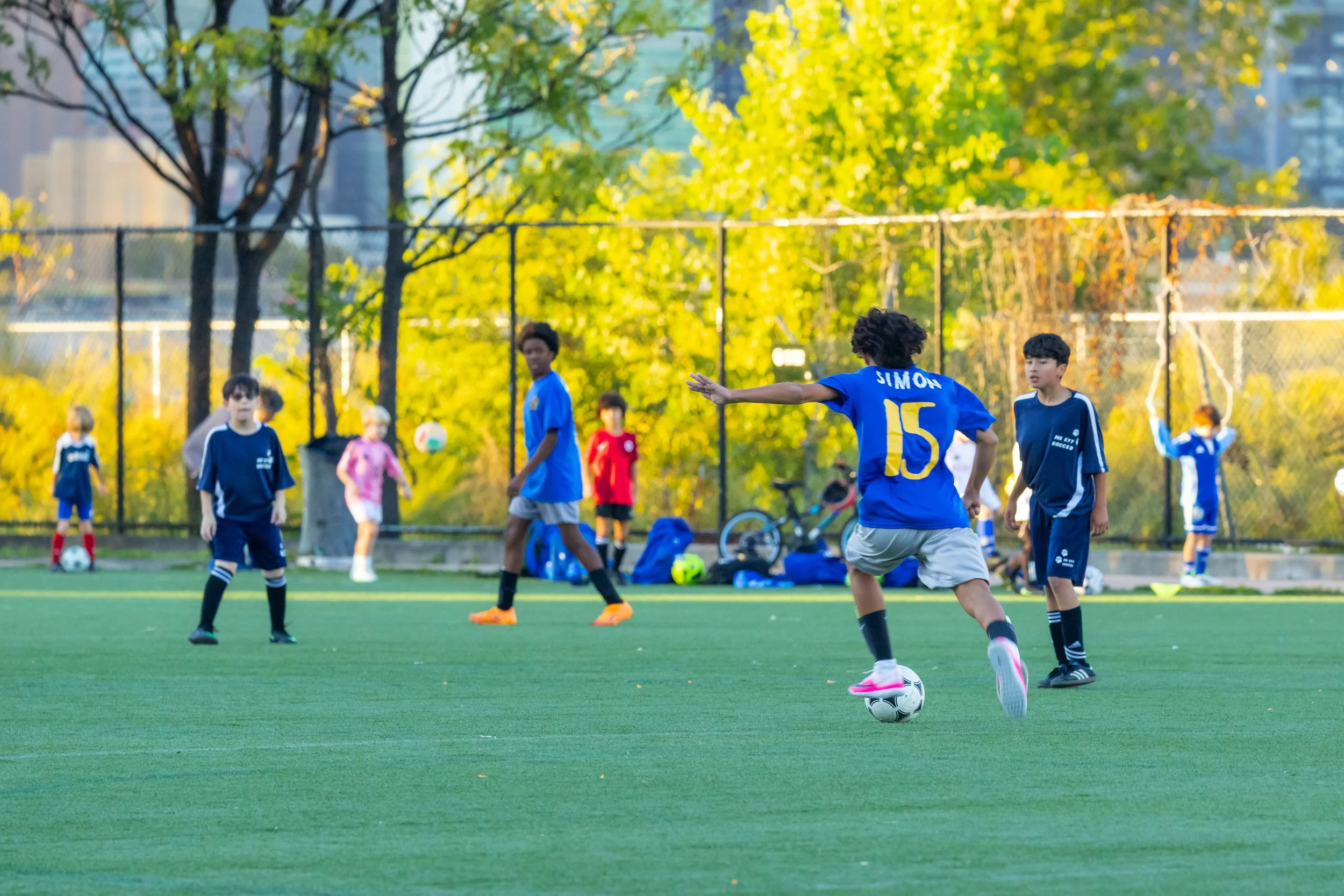 Boys soccer team plays in the fall