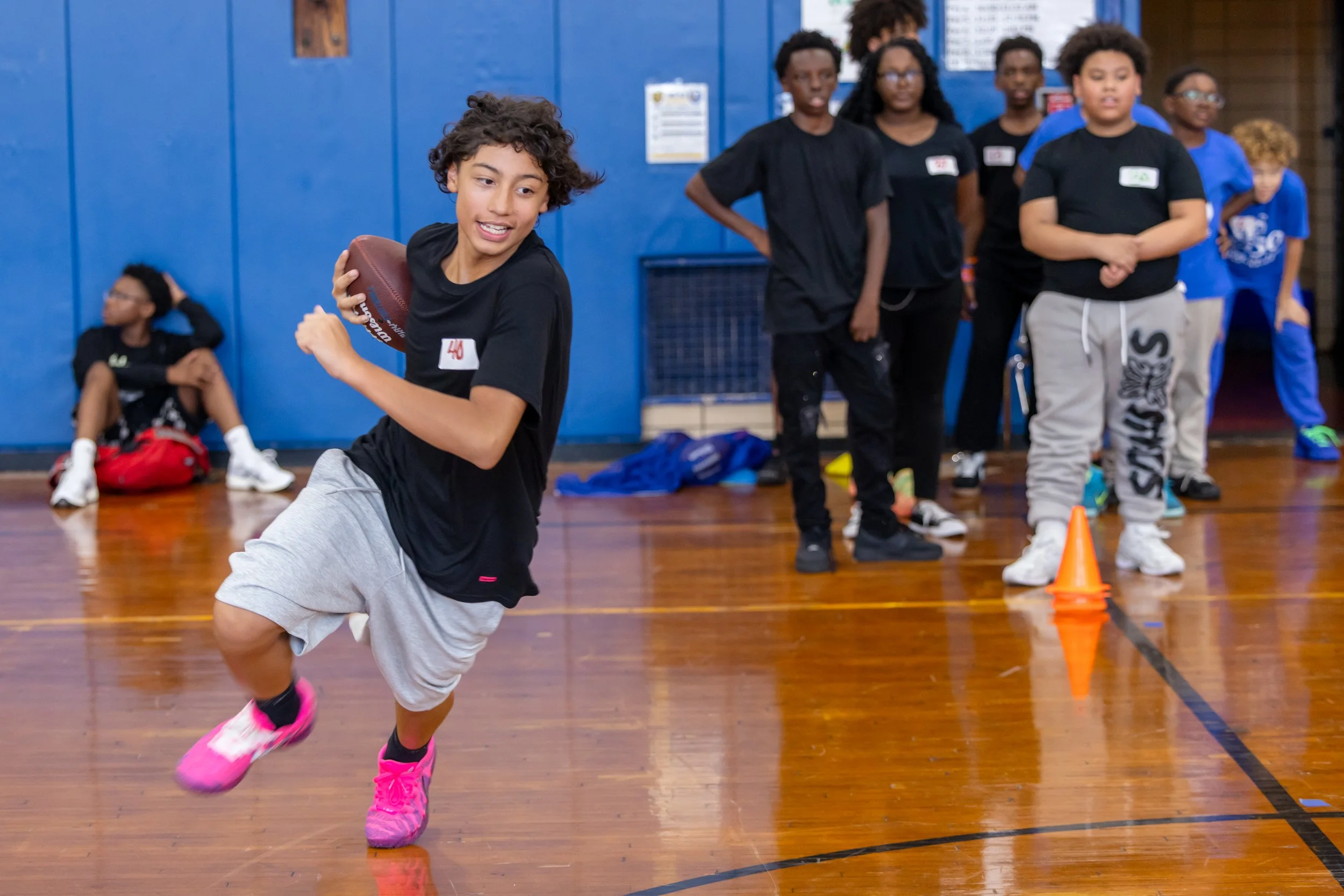 Middle school flag football tryouts