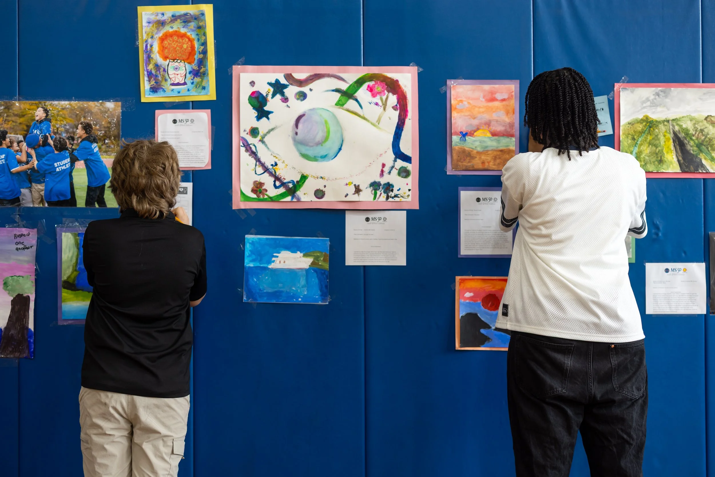 MS 50 student art gallery