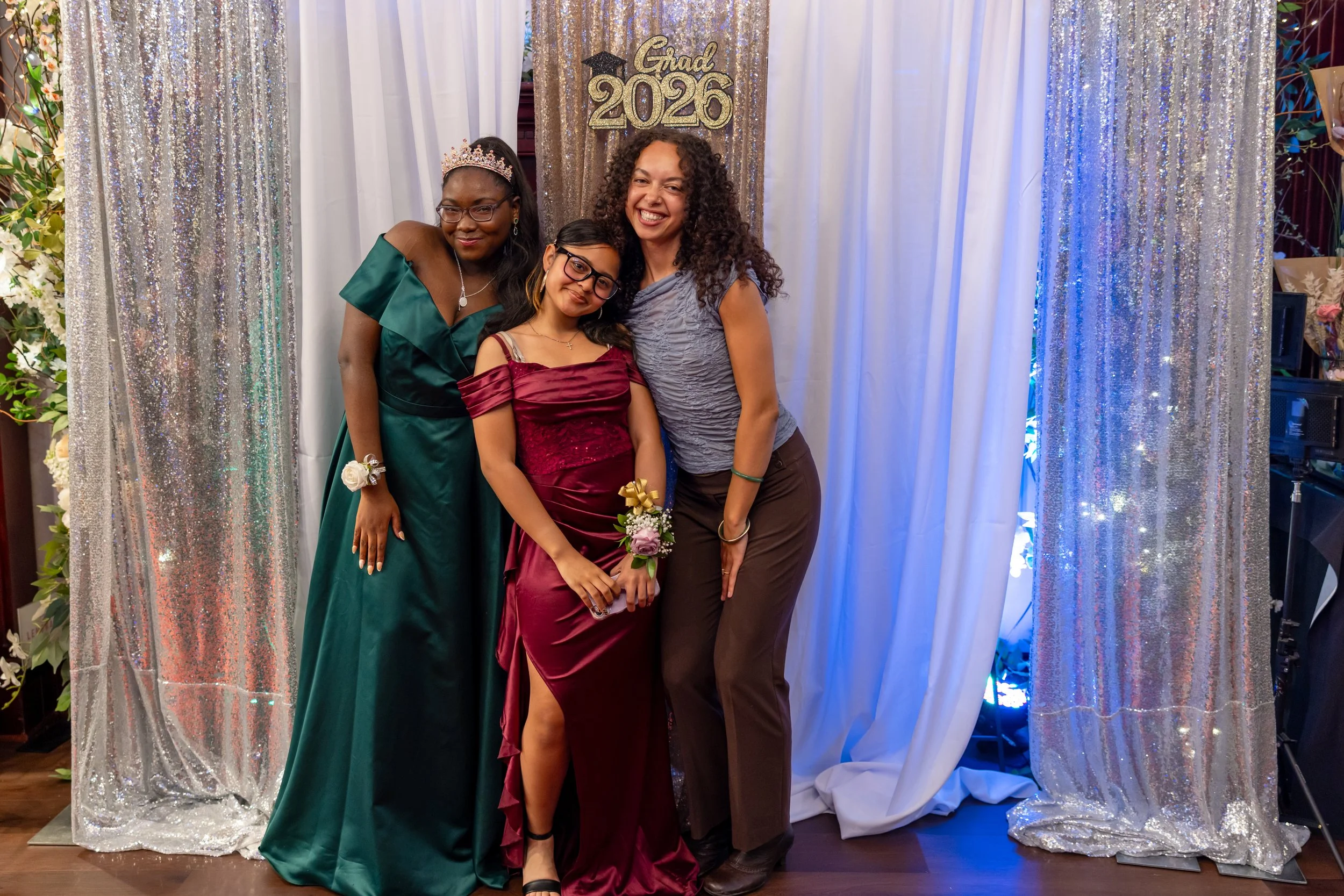 Students dance and celebrate at prom