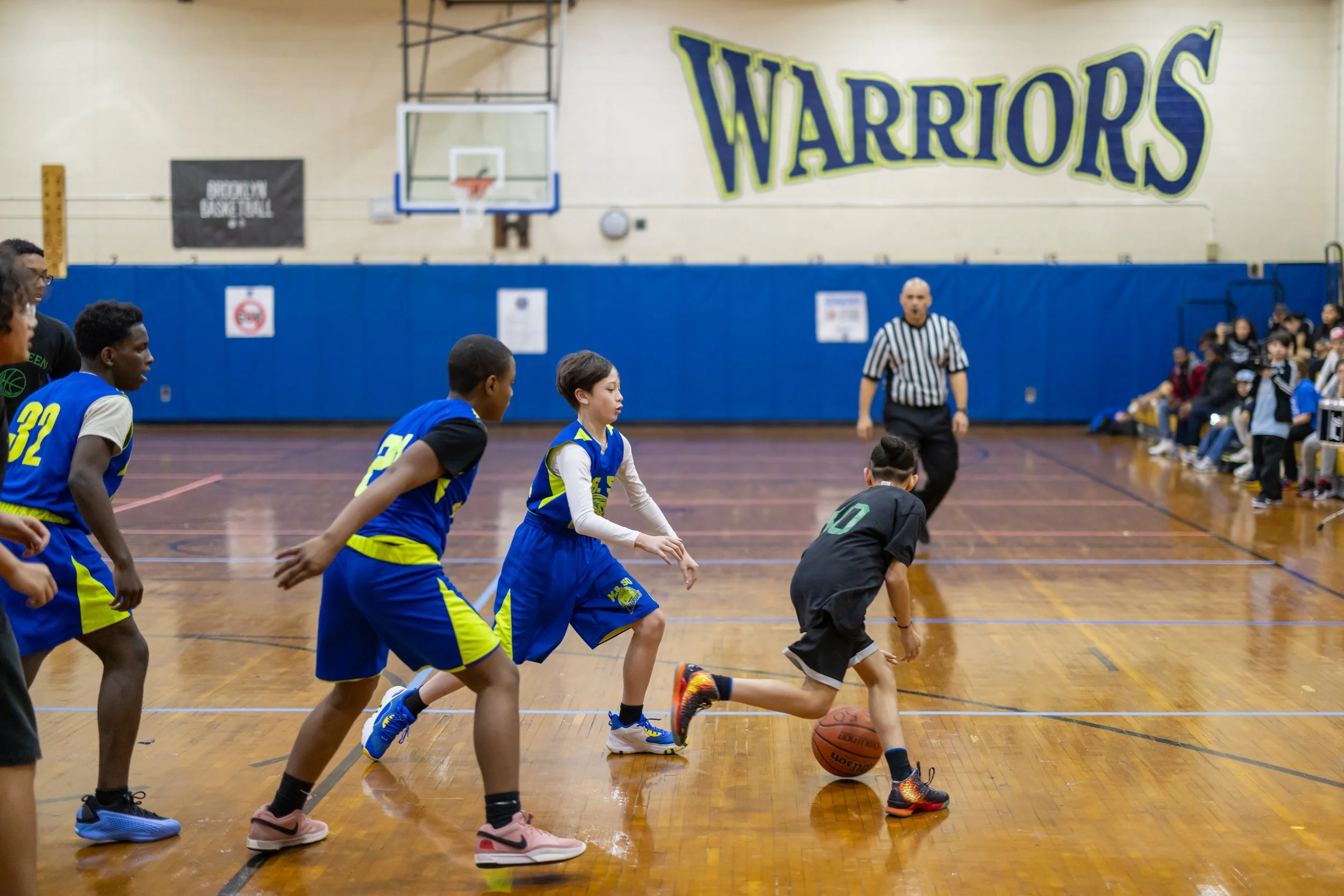 Boys JV Basketball players at MS 50