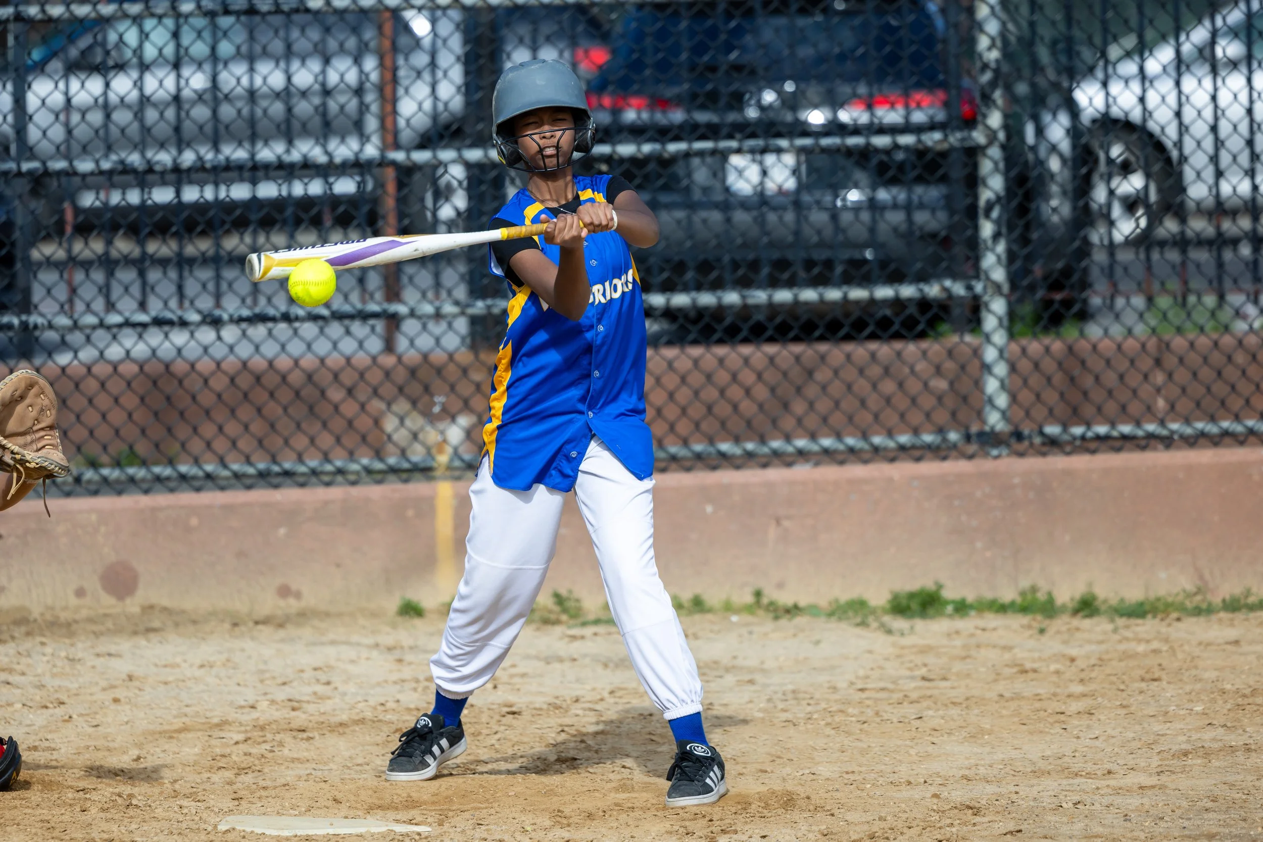 MS 50 softball team plays