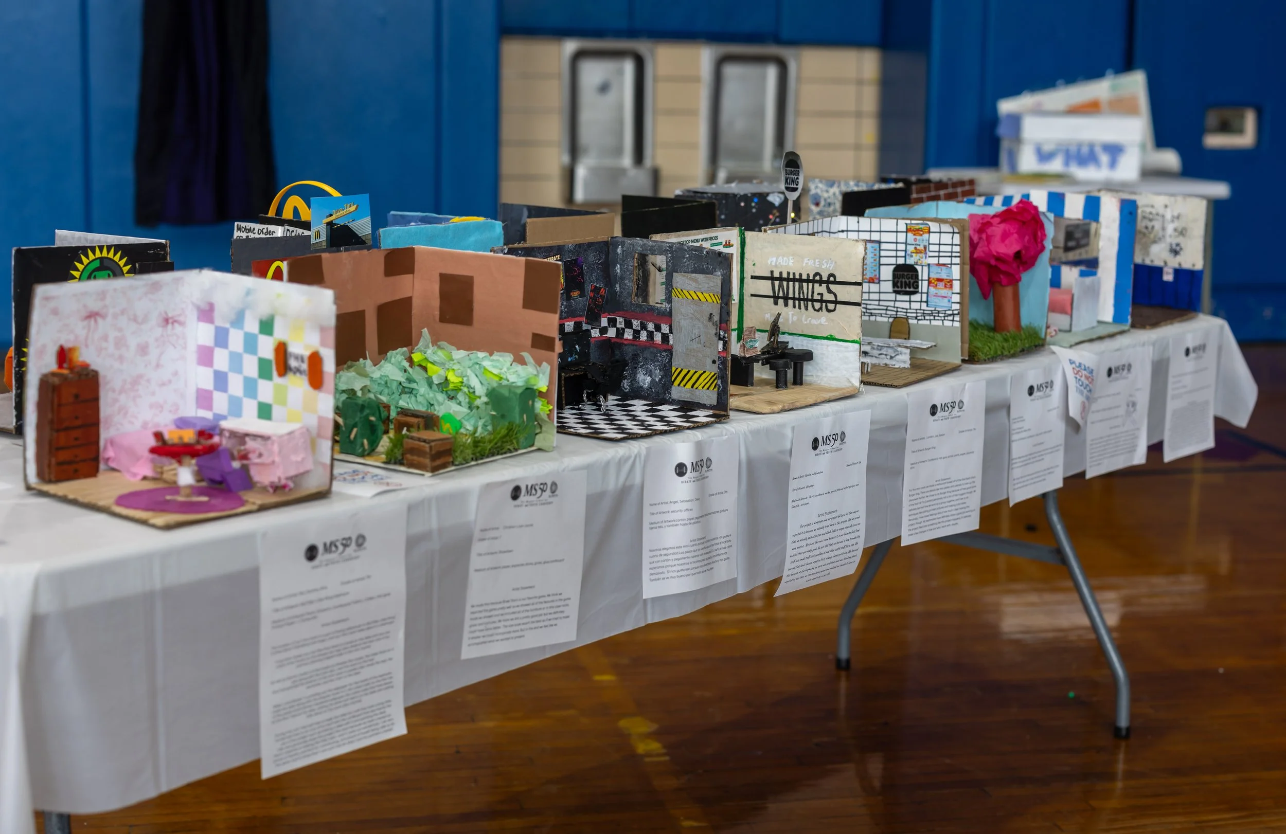 MS 50 student art gallery