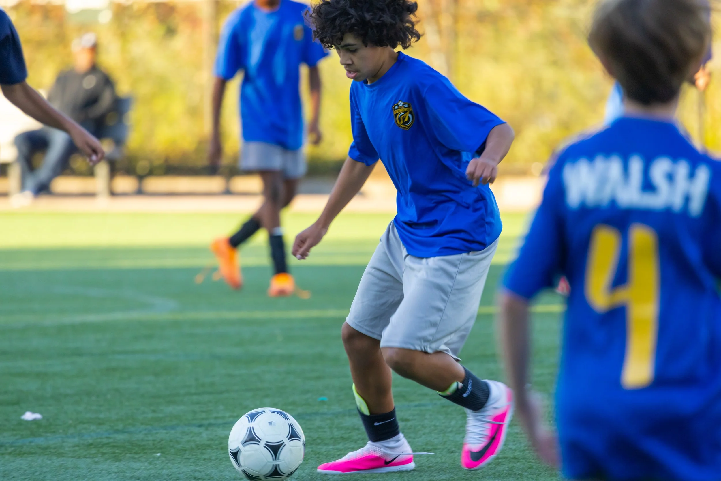 Boys soccer team plays in the fall