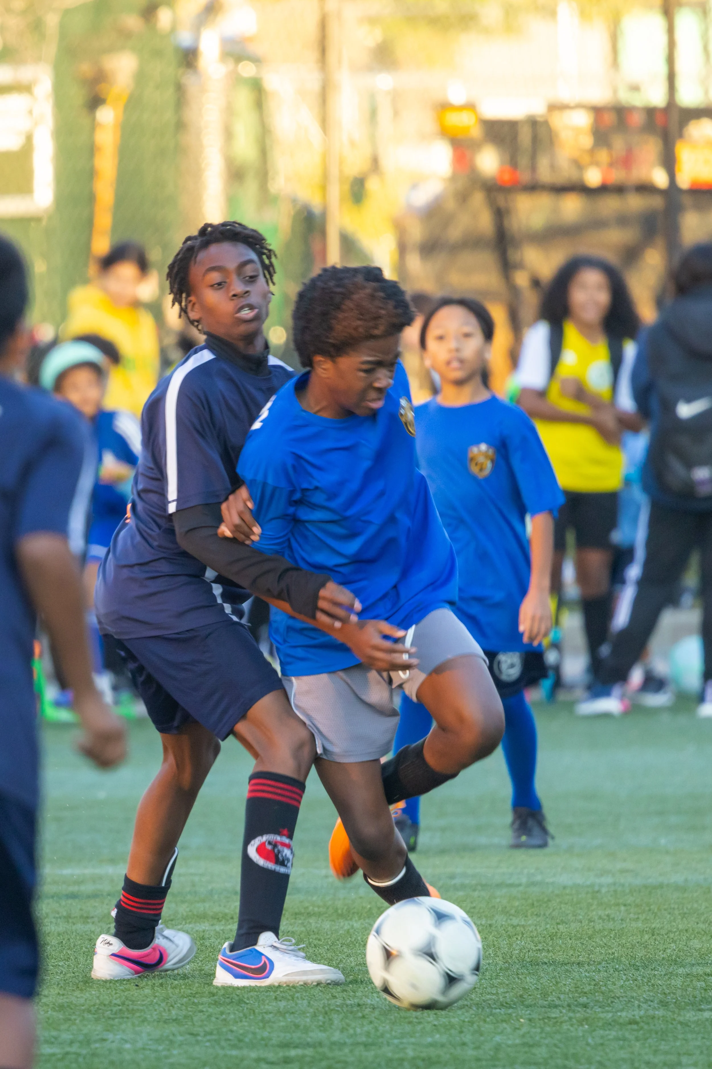 Boys soccer team plays in the fall