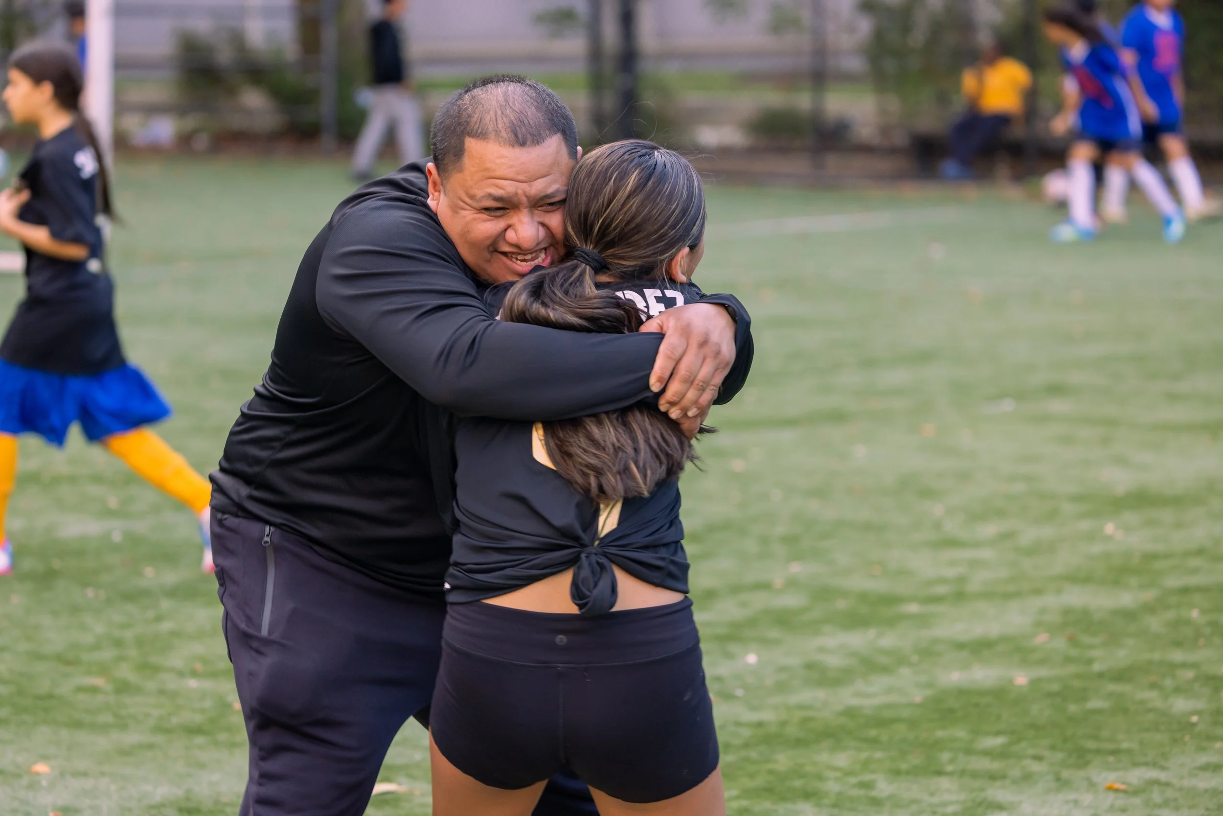 Girls soccer team plays in the fall