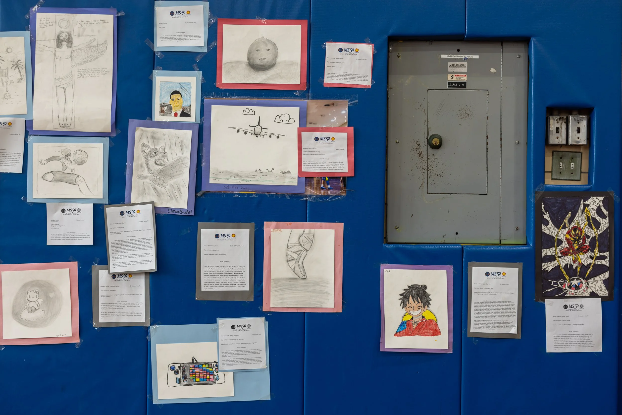 MS 50 student art gallery