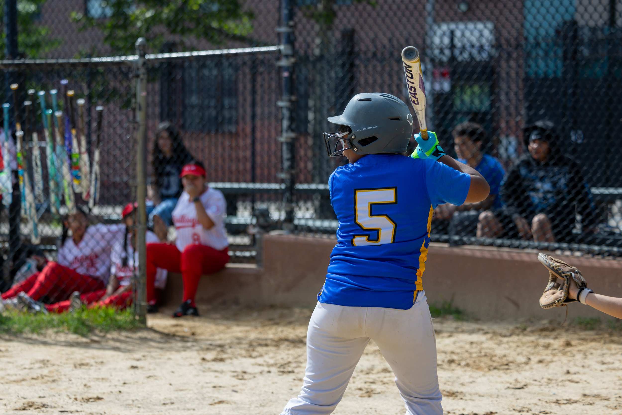 MS 50 softball team plays