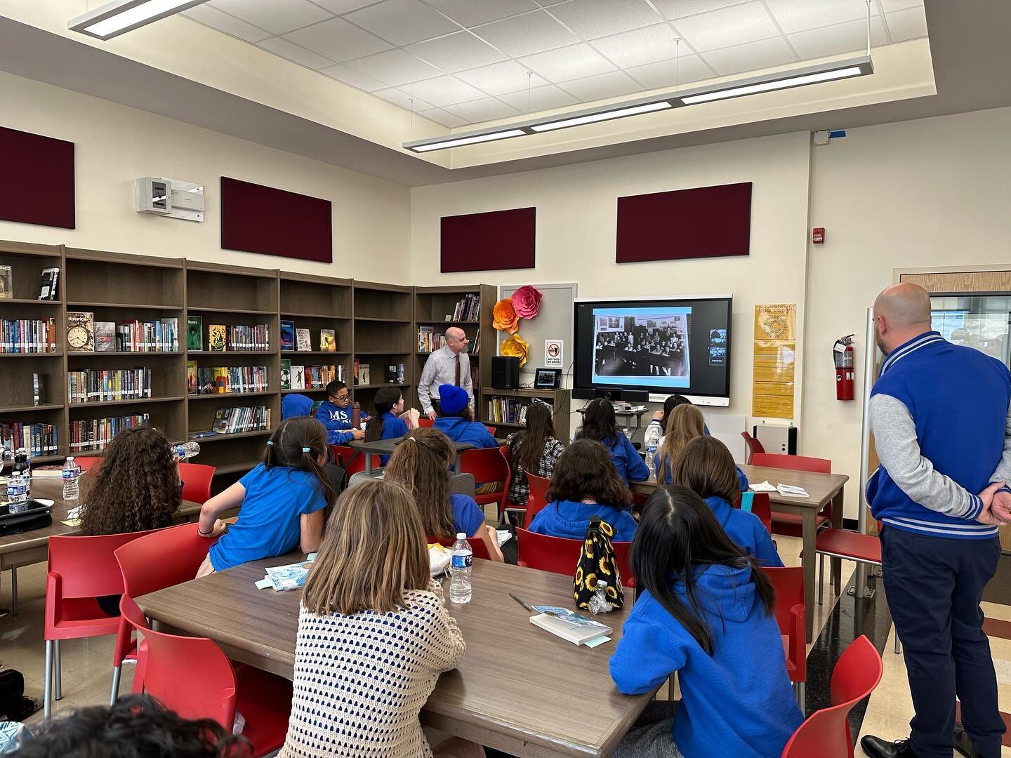 Big thank you to the Museum of Jewish Heritage @museumjewishheritage for bringing a powerful Holocaust survivor testimony to our students.  For Principal&rsquo;s book club we read Number the Stars by Lois Lowry.  Also big thank you to parent, Stephan