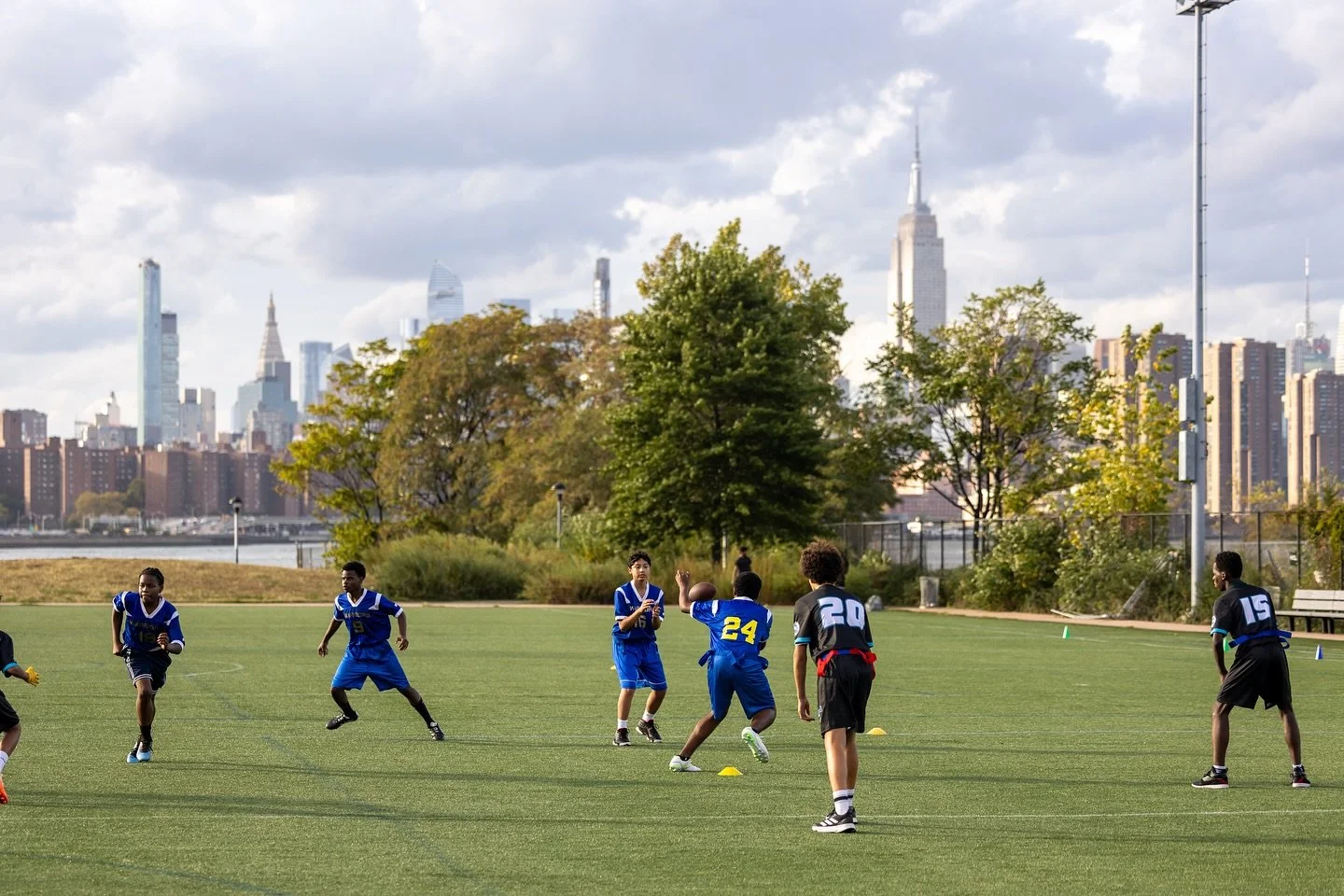 The MS 50 Flag Football team has played a great season this fall! We are so proud of our student athletes who work hard all day in the classroom and on the field after. Catch them play before the end of the season!