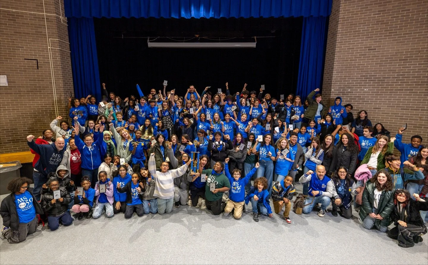 CONGRATULATIONS to the fierce MS 50 debate team who brought home the first place trophy in the first NYC Reads @nycdebateleague tournament of the year! We are so proud of the work they&rsquo;ve put in for the last few months preparing and how they al