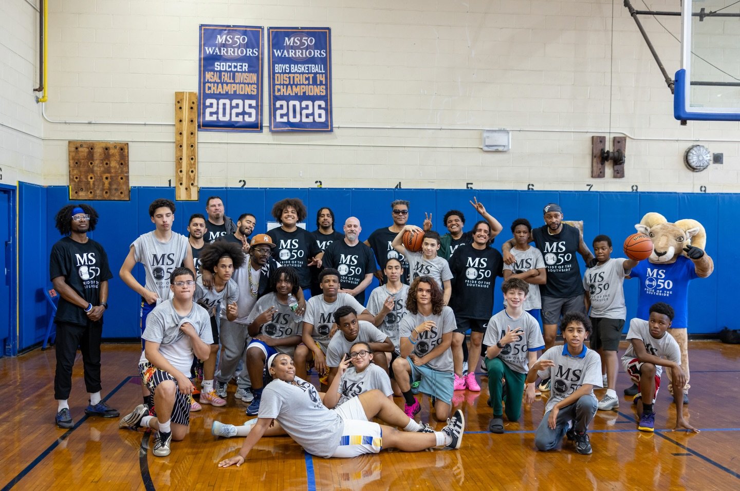 Last week, we celebrated an incredible year of athletic and academic competitions with our annual pep rally and student vs staff basketball game! This year, we had the opportunity to raise two banners celebrating our Soccer and Boys Varsity Basketbal