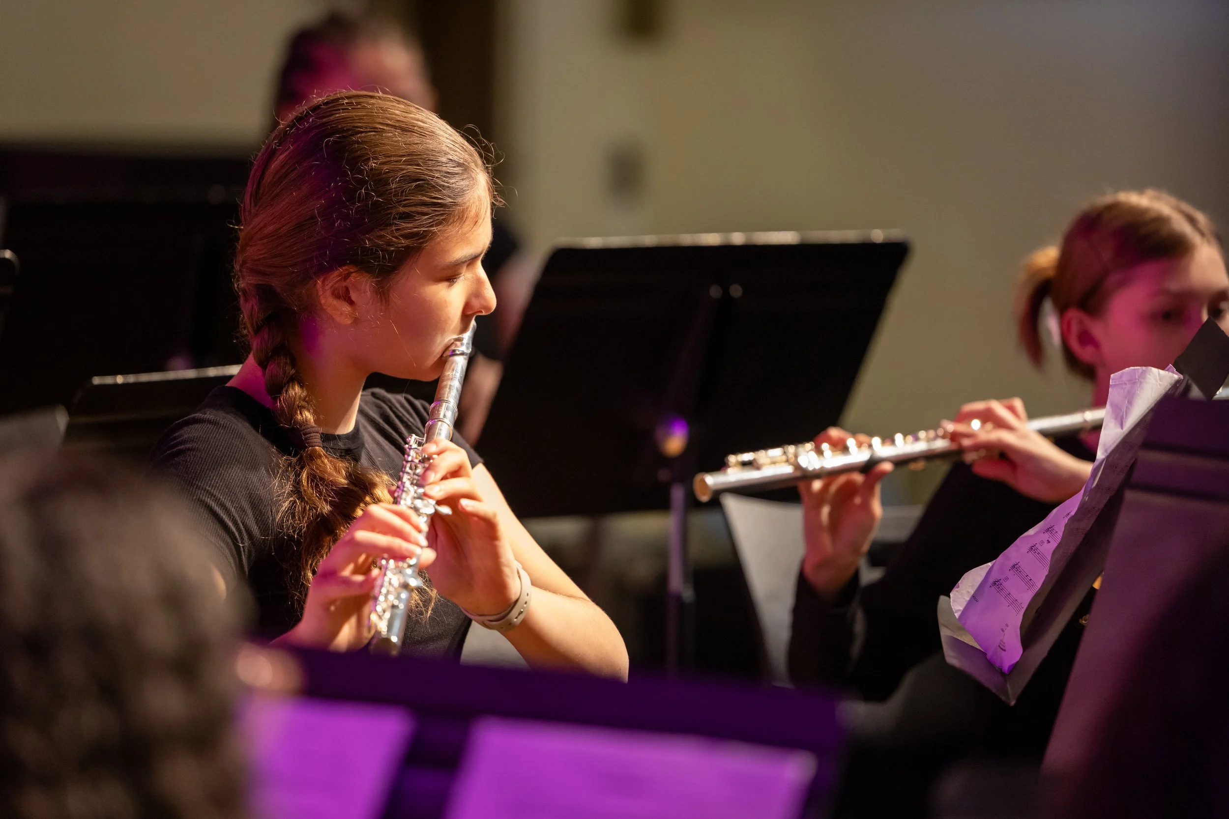 MS 50 Bands perform