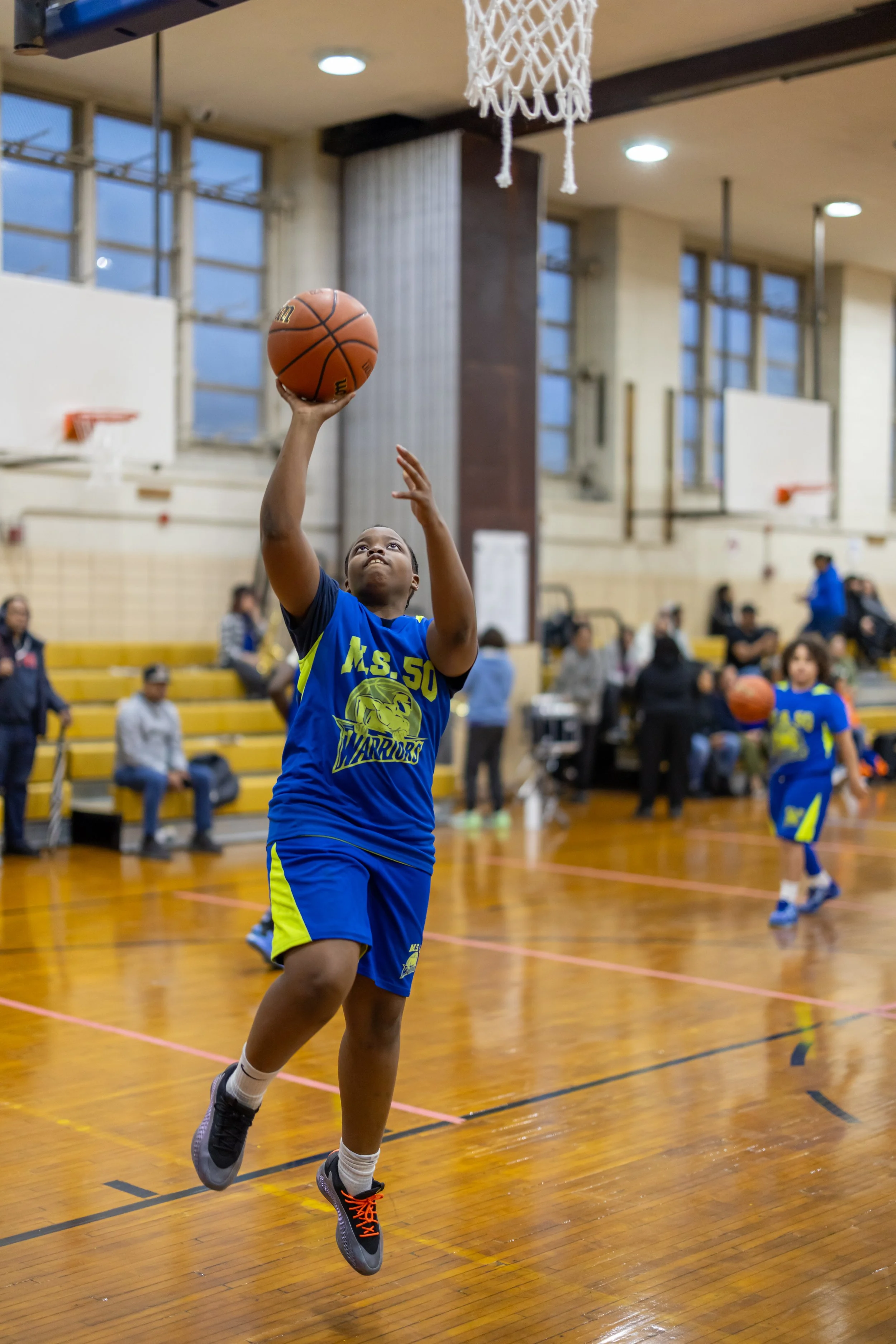 Boys JV Basketball players at MS 50