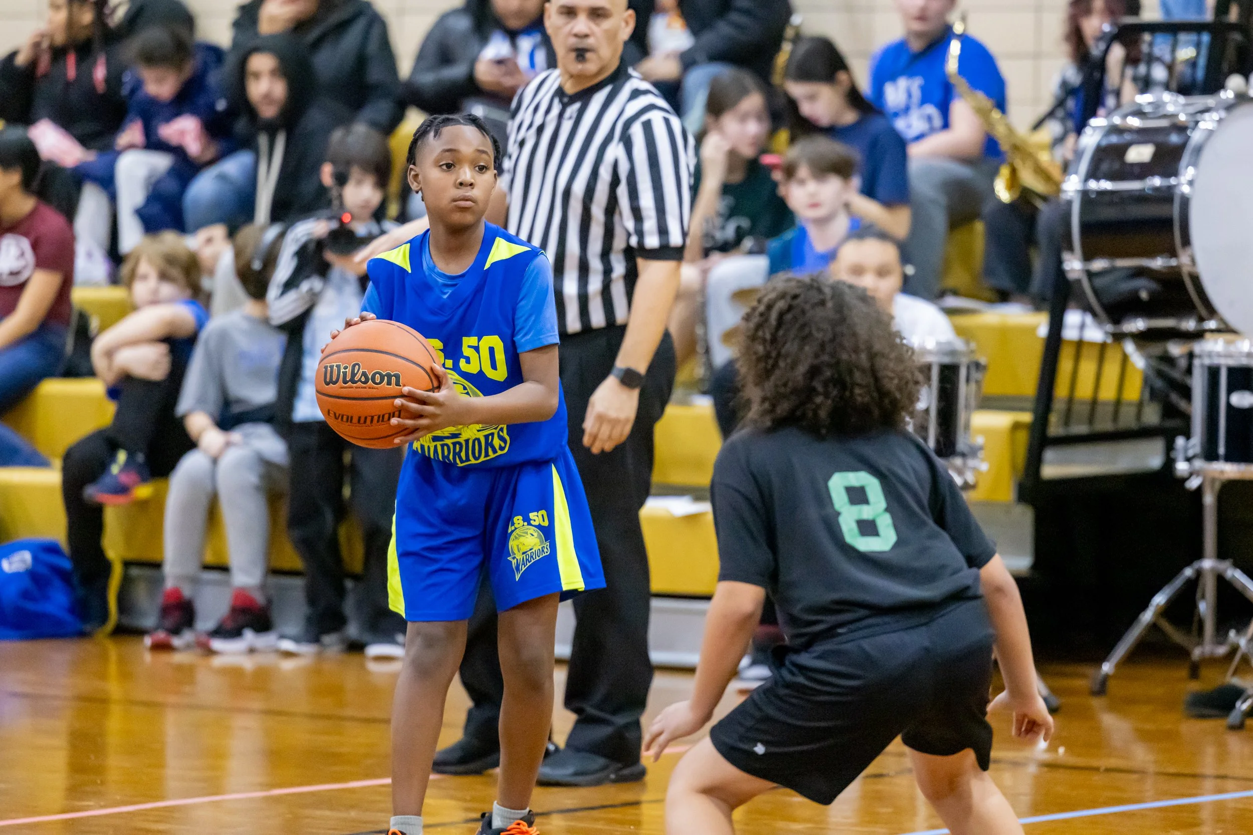 Boys JV Basketball players at MS 50