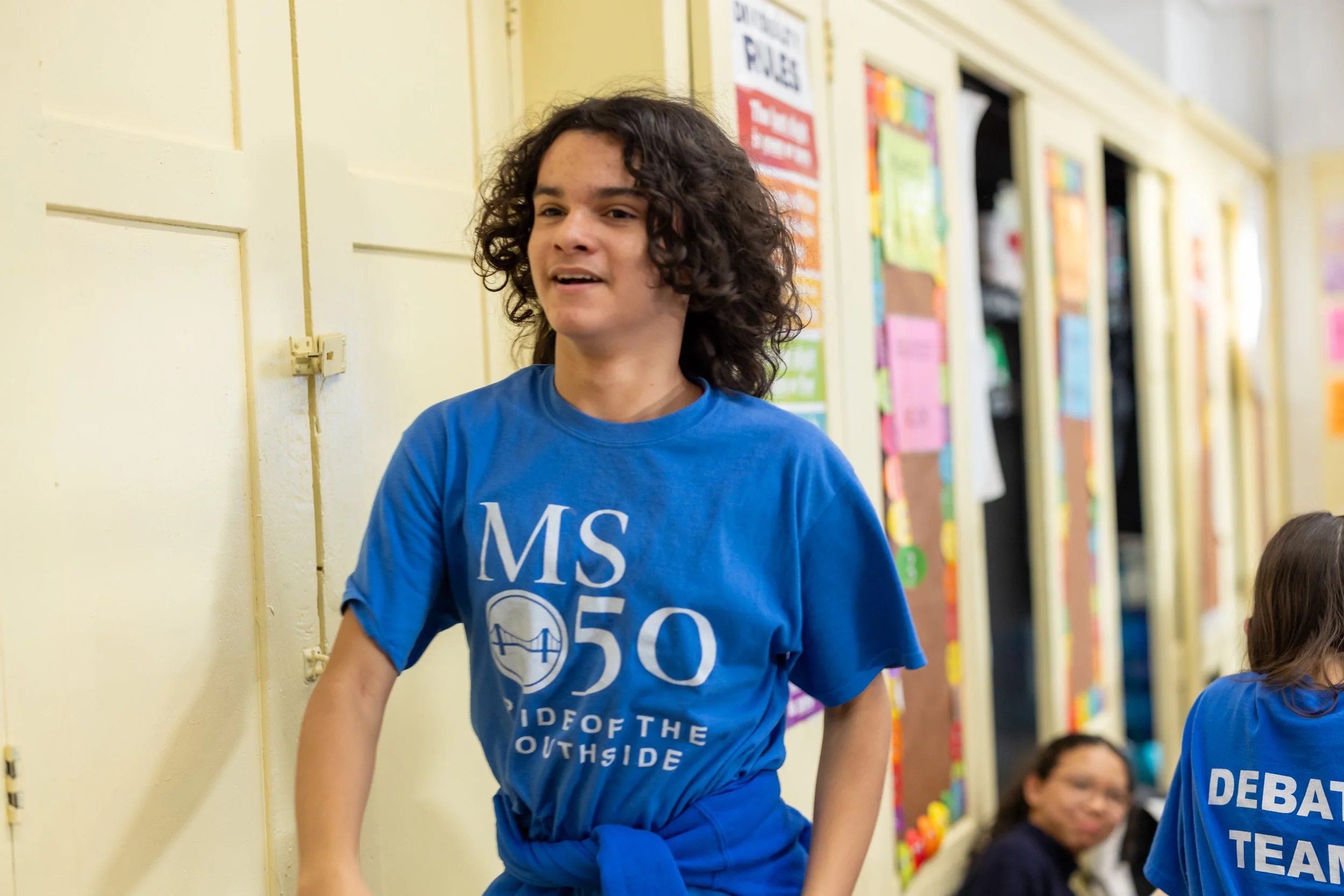 Debaters celebrate their wins