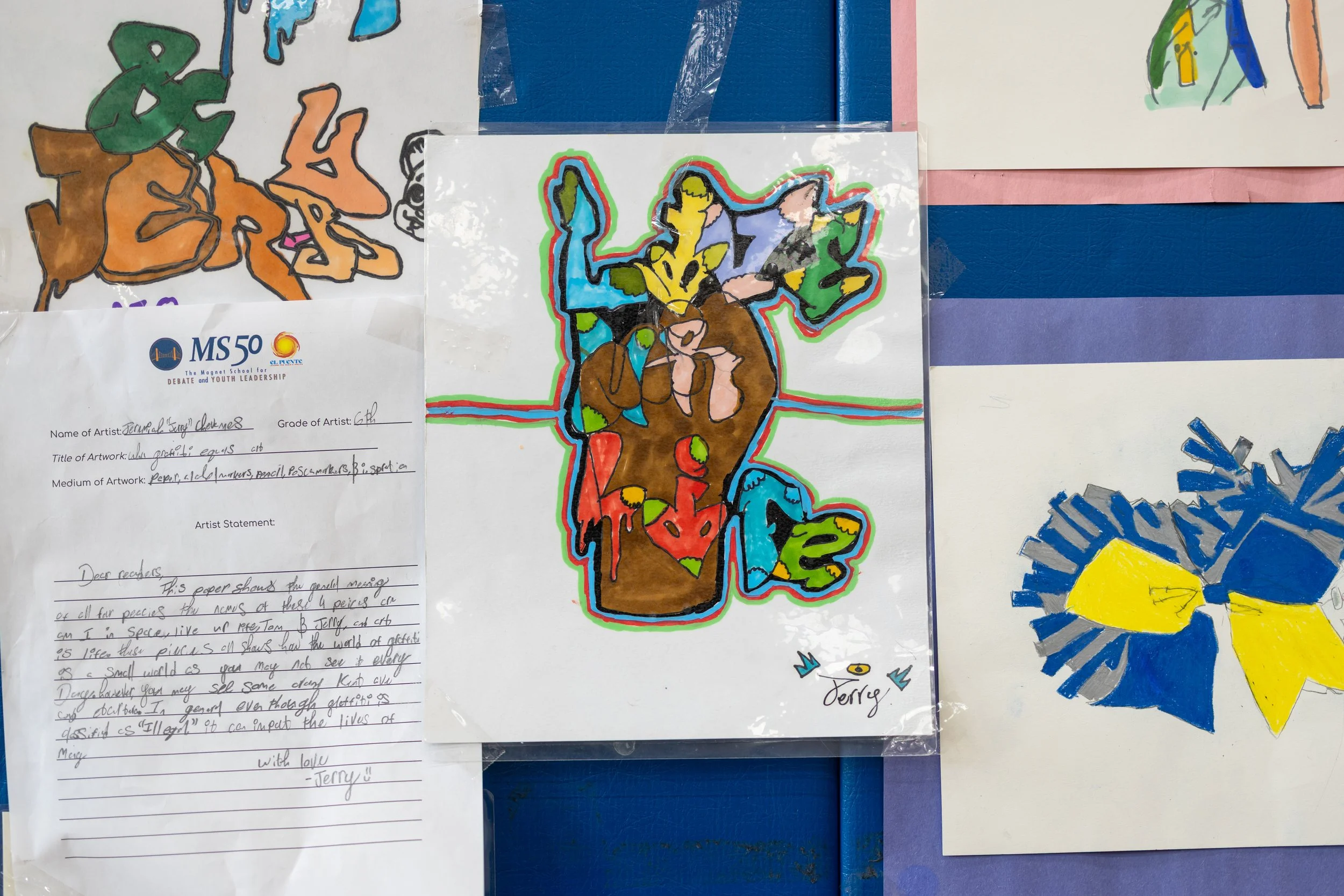 MS 50 student art gallery