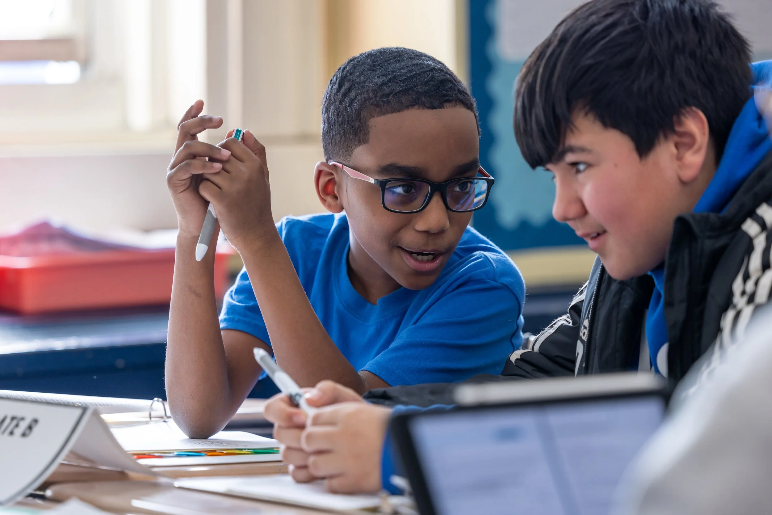 MS 50 students debating