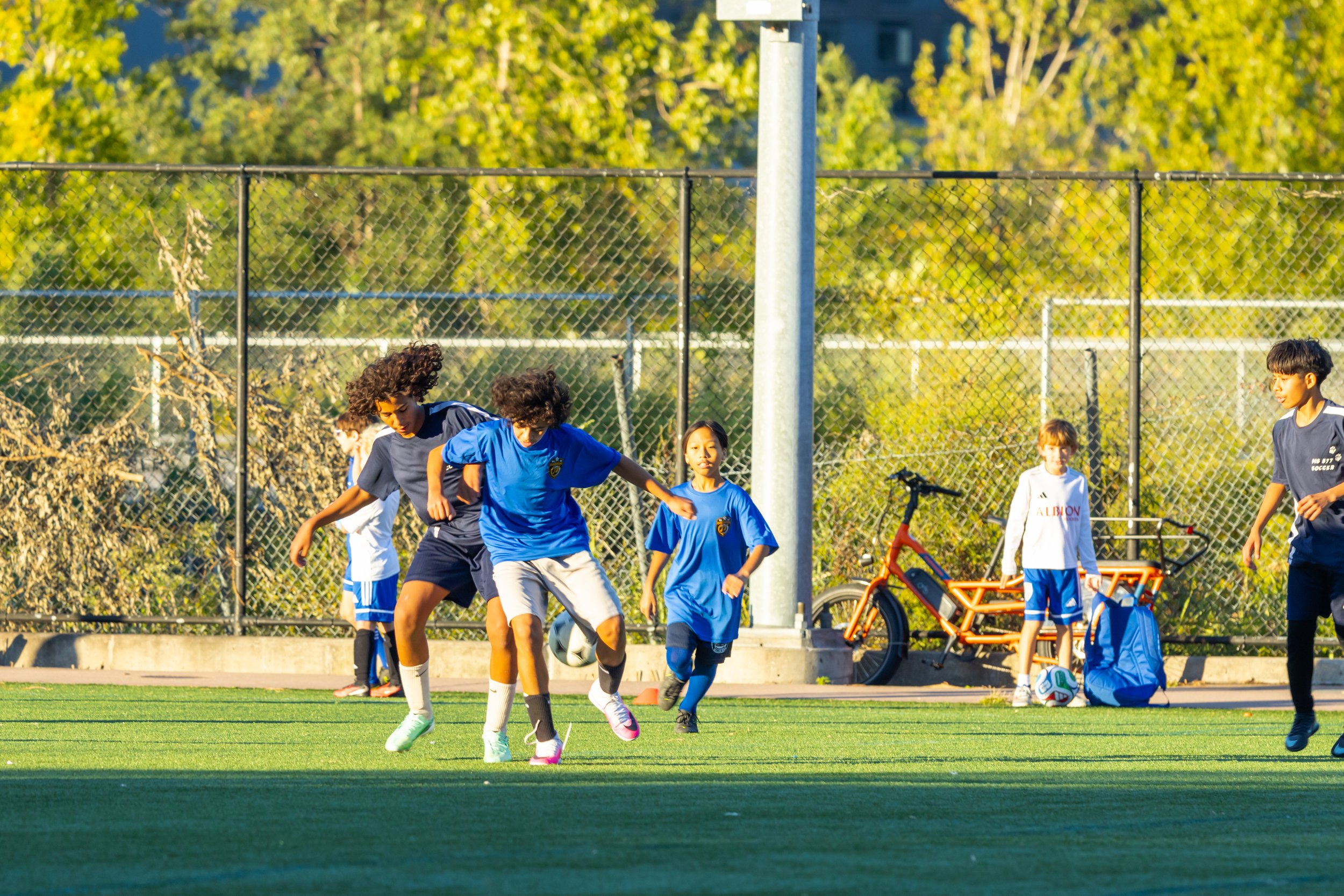 Boys soccer team plays in the fall
