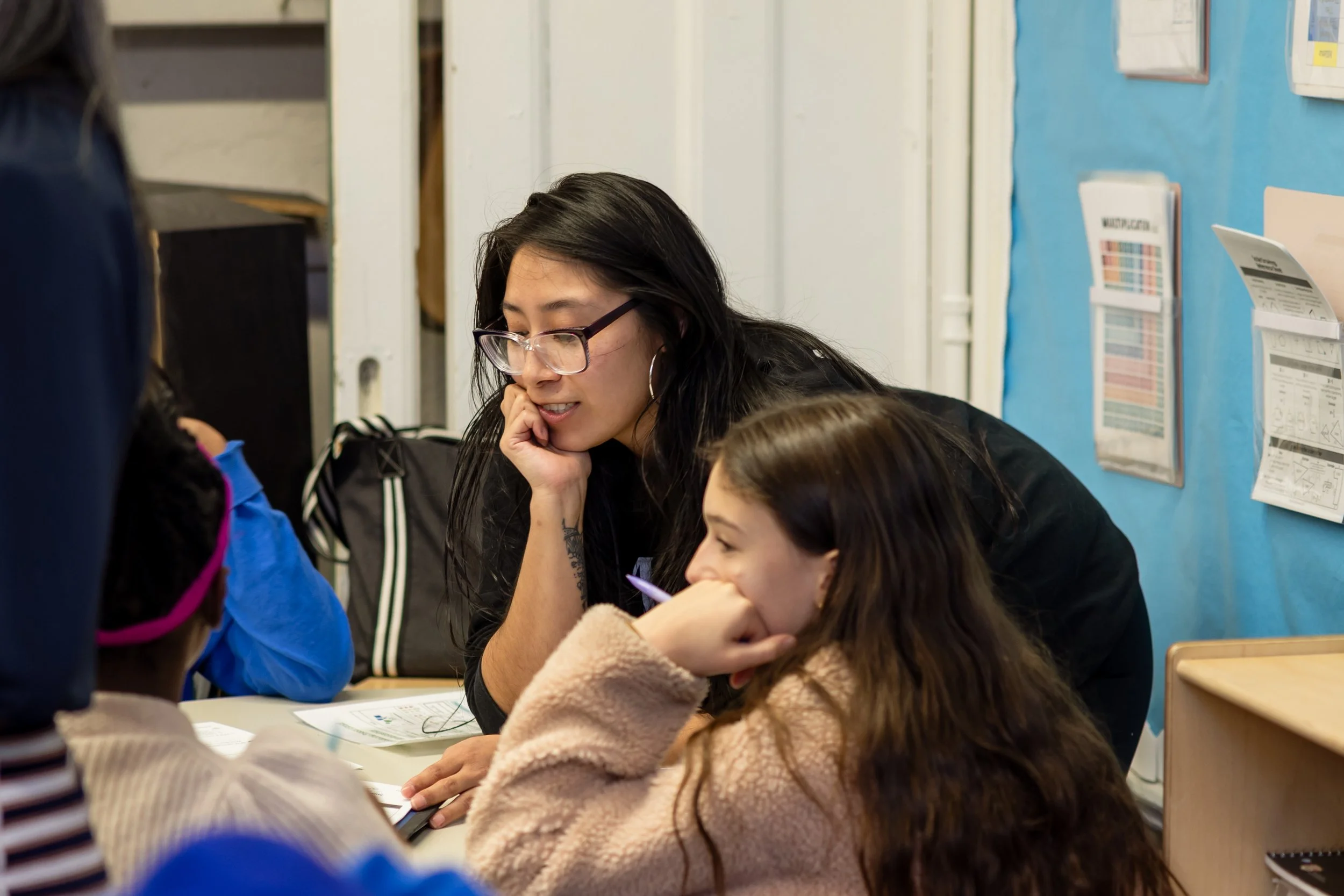 MS 50 students and staff for NYC Solves Math Week