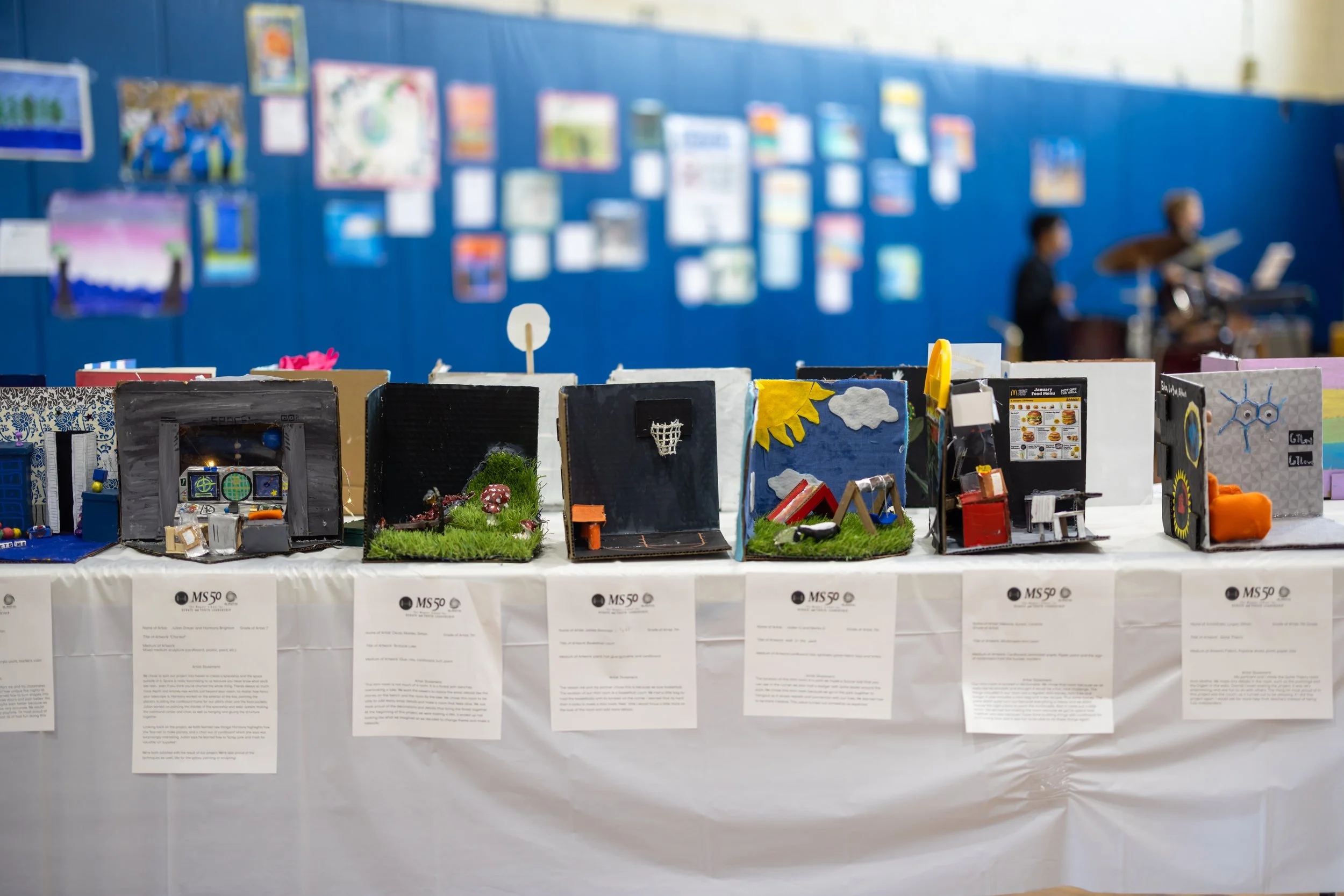 MS 50 student art gallery