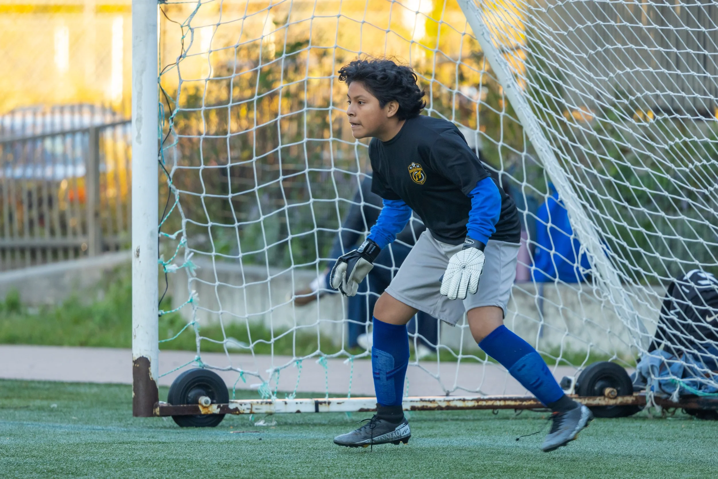 Boys soccer team plays in the fall
