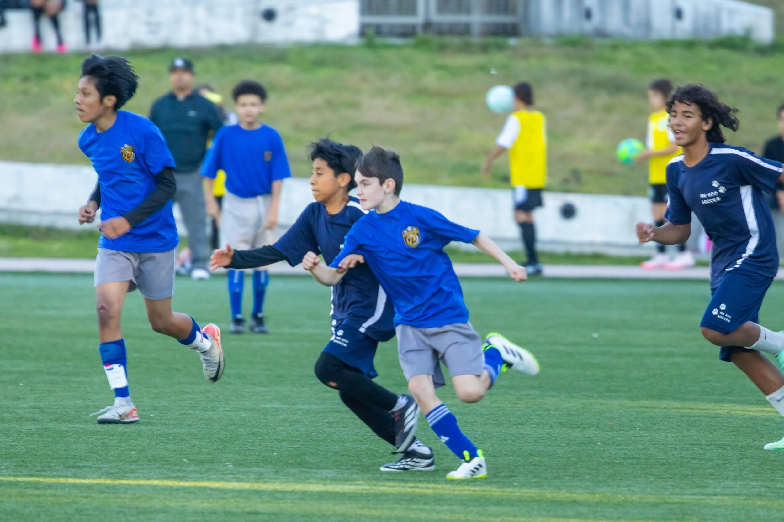 Boys soccer team plays in the fall