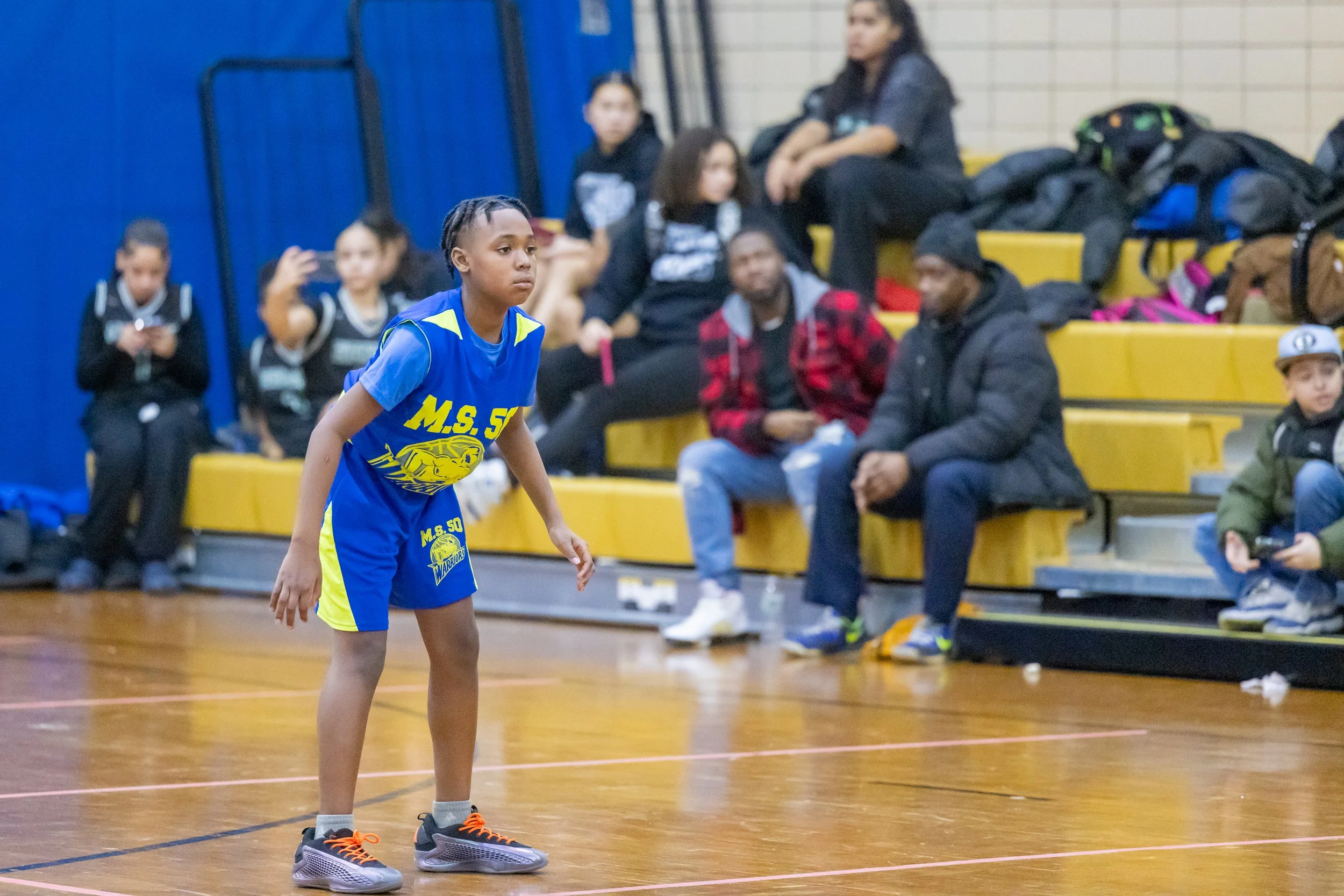 Boys JV Basketball players at MS 50